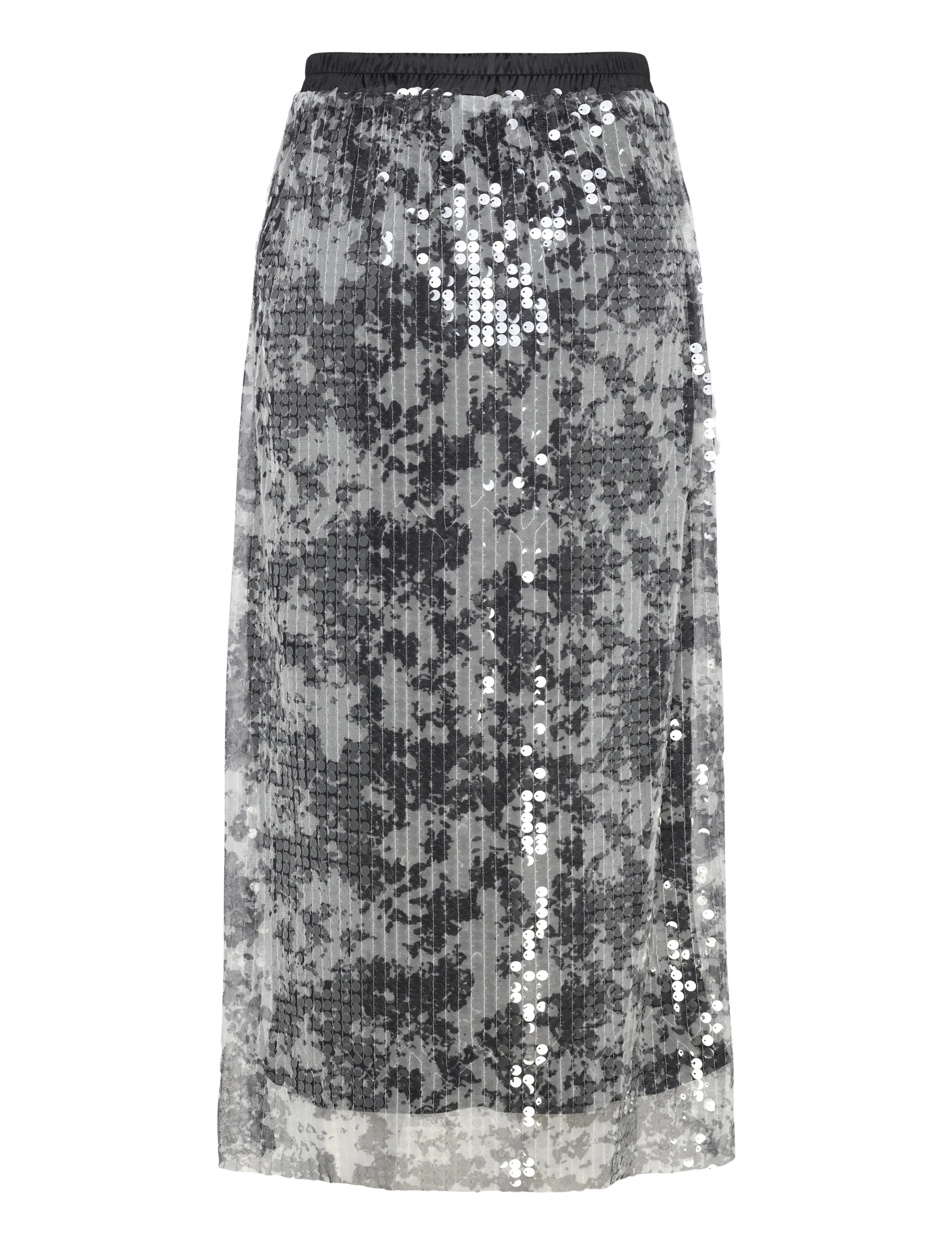Culture - CUwilma Skirt - midi nederdele - grey/white mix - 1