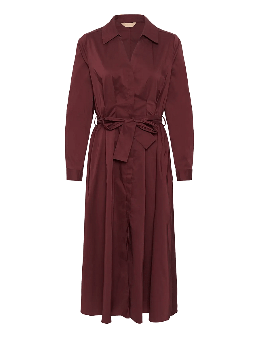 Culture - CUelna Antoinett Dress - skjortekjoler - chocolate truffle - 0