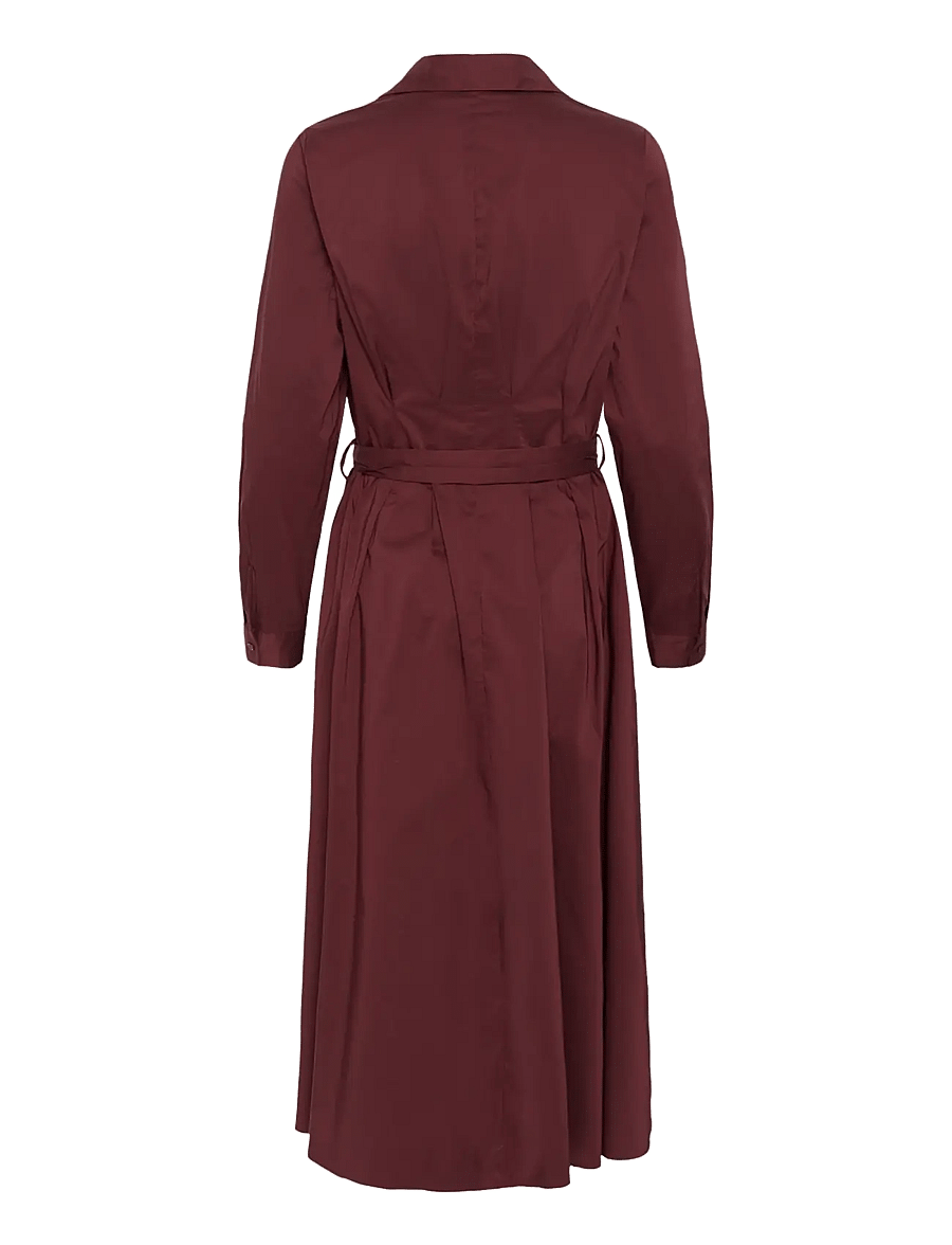 Culture - CUelna Antoinett Dress - skjortekjoler - chocolate truffle - 1