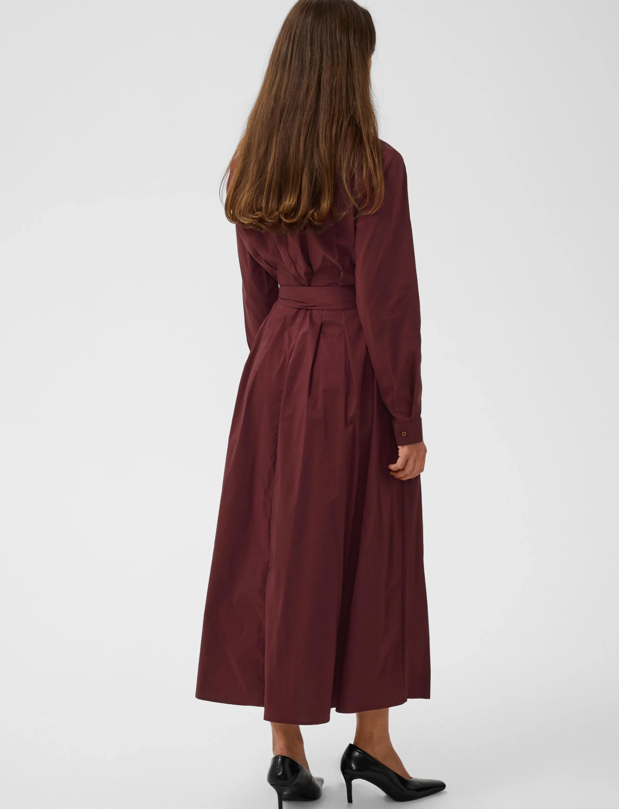 Culture - CUelna Antoinett Dress - paitamekot - chocolate truffle - 3