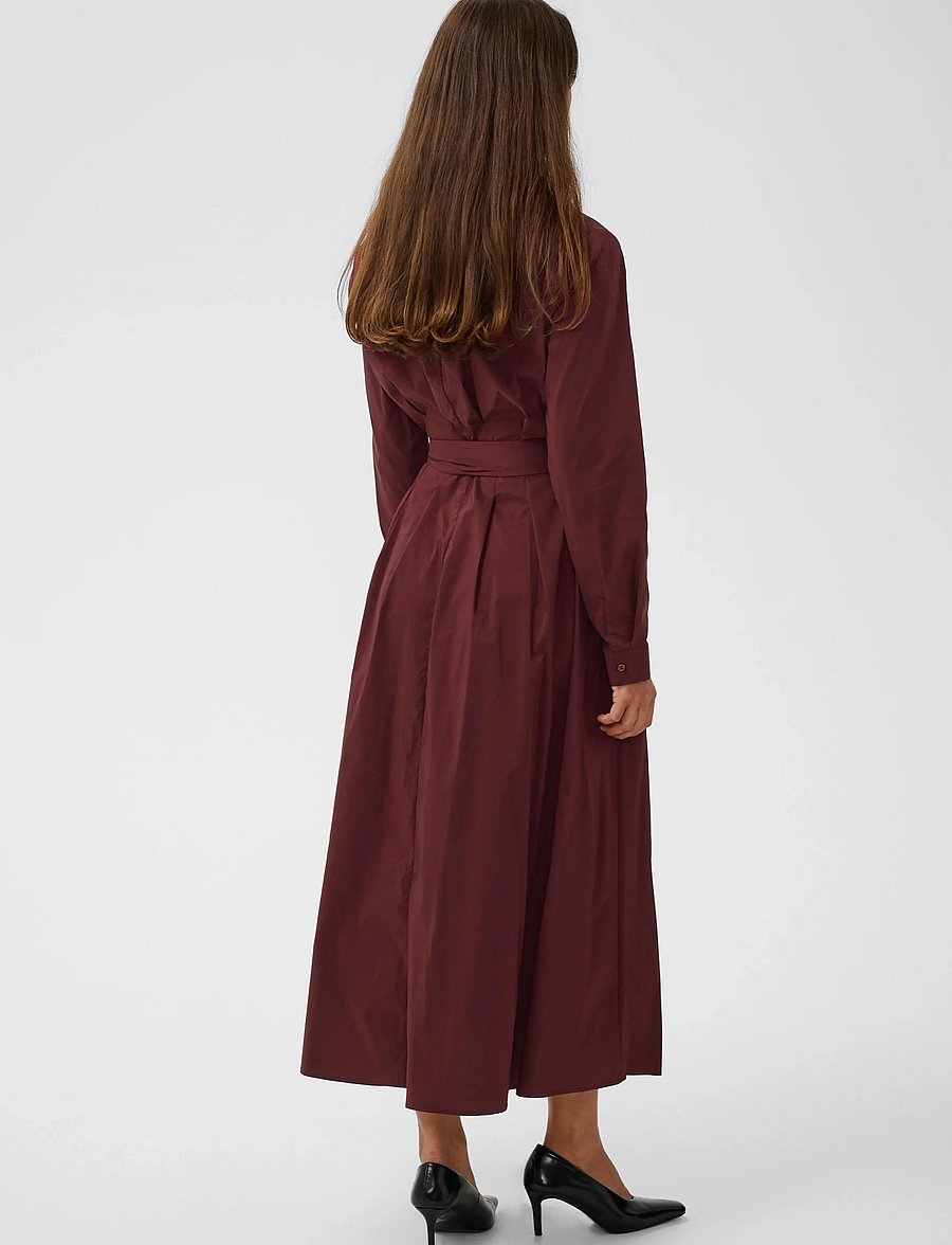 Culture - CUelna Antoinett Dress - skjortekjoler - chocolate truffle - 3