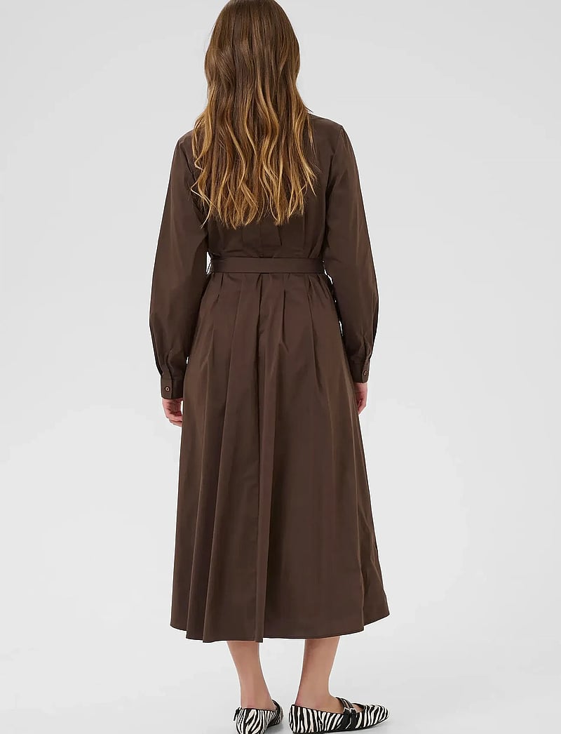 Culture - CUelna Antoinett Dress - särkkleidid - coffee bean - 3