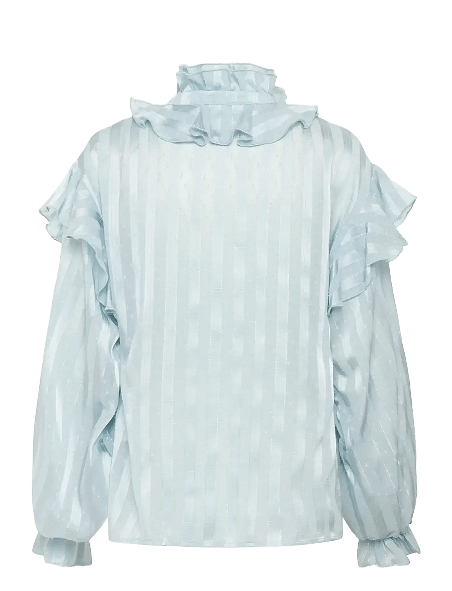 Culture - CUflowy Blouse - langärmelige blusen - serenity - 2