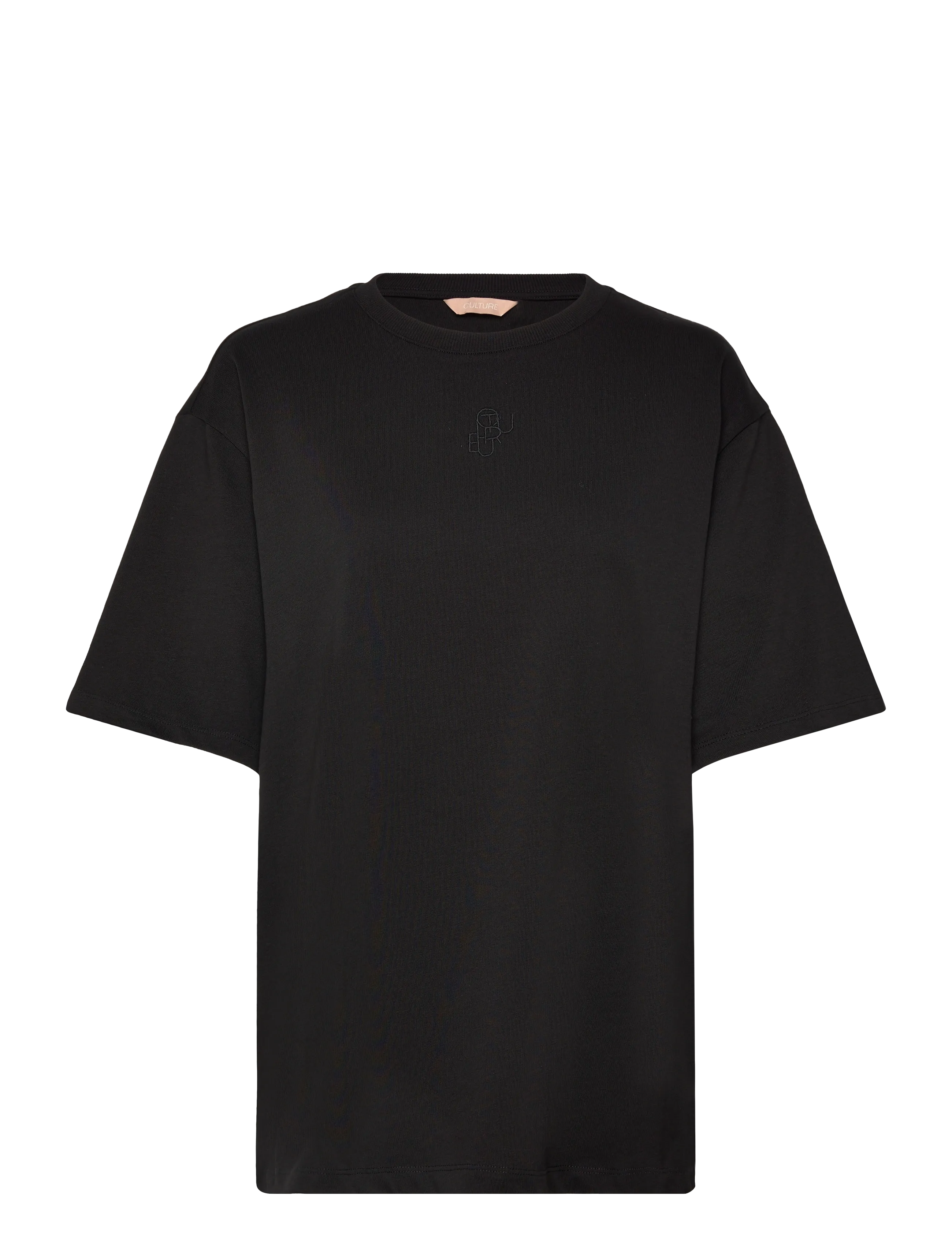 Culture Cudavina Alfie T-Shirt, Kvinder, Afslappet Pasform T-Shirt, Sort, Str: L
