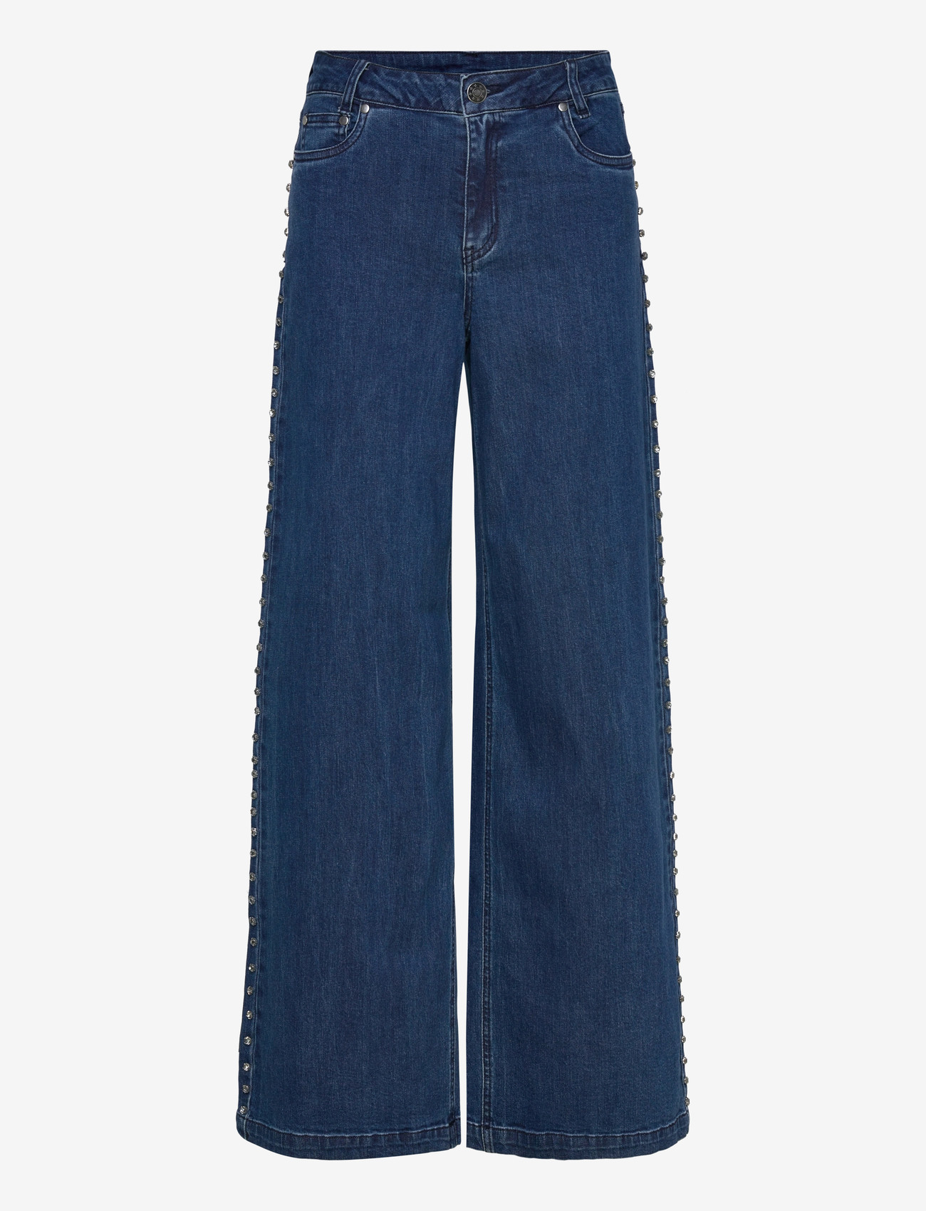 Culture - CUalicent Ami Jeans - szerokie dżinsy - dark blue wash - 0