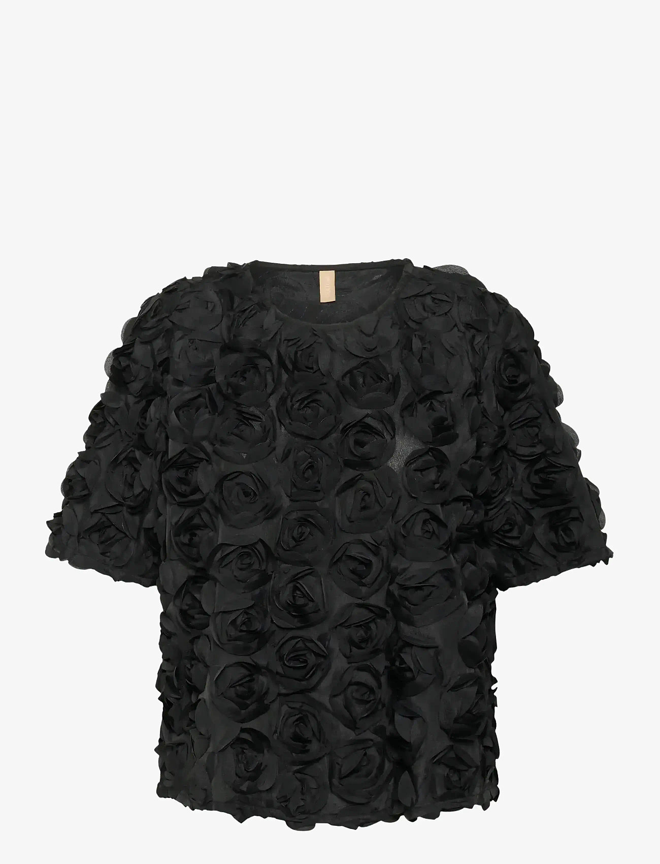 Culture - CUcebrine SS Blouse - kortærmede bluser - black - 1