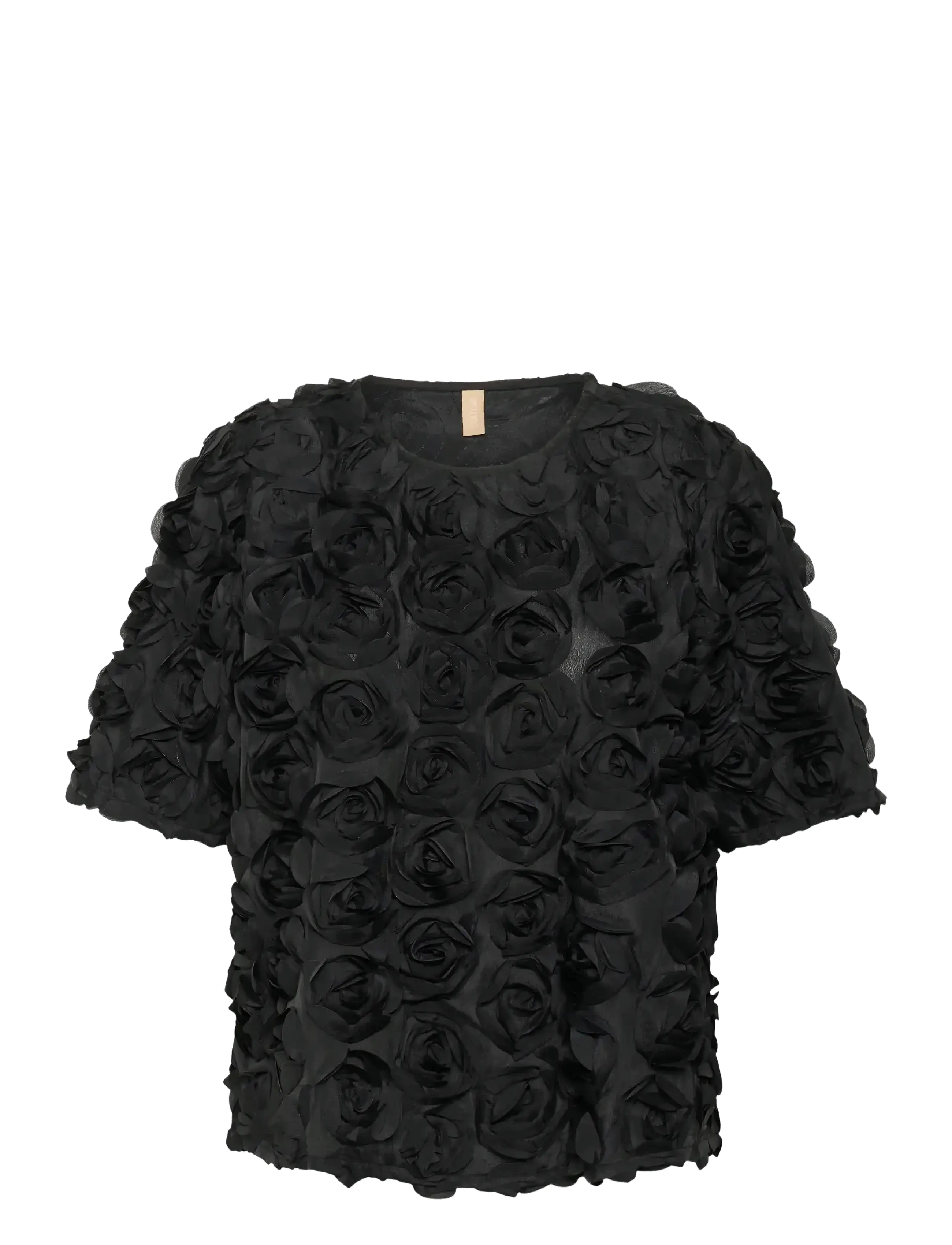 Culture CUcebrine SS Blouse - Bluser - BLACK / black