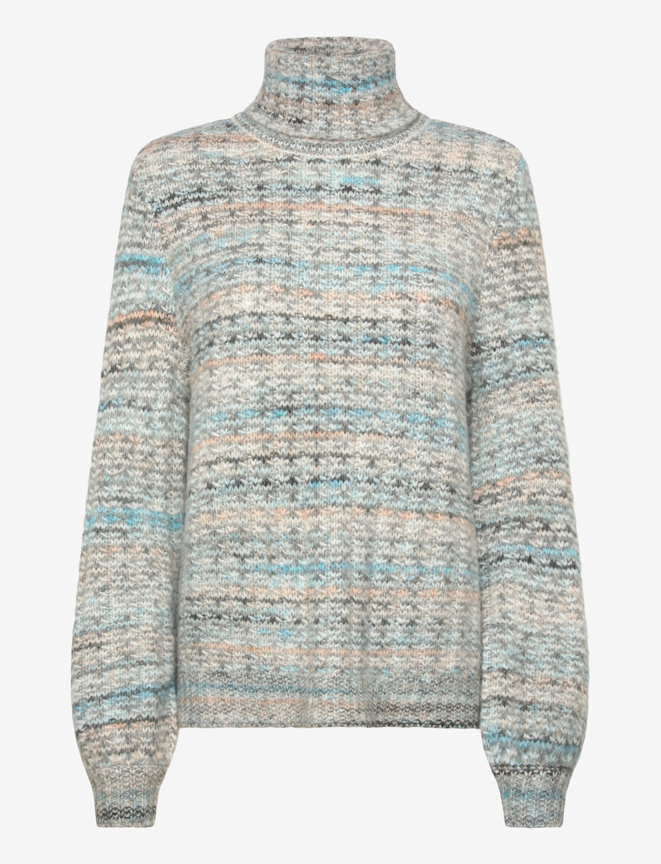 Culture - CUmarble Rollneck - jumpers - grey/blue mix - 0