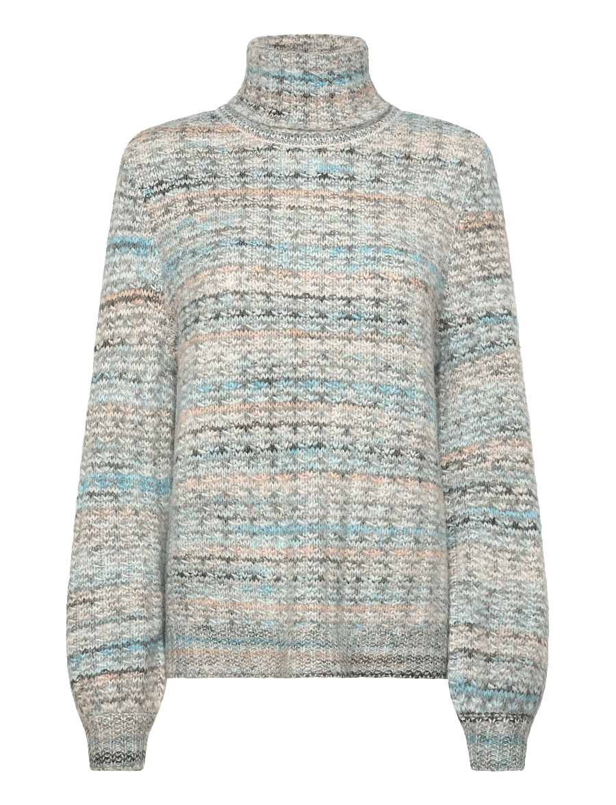 Culture - CUmarble Rollneck - striktrøjer - grey/blue mix - 0