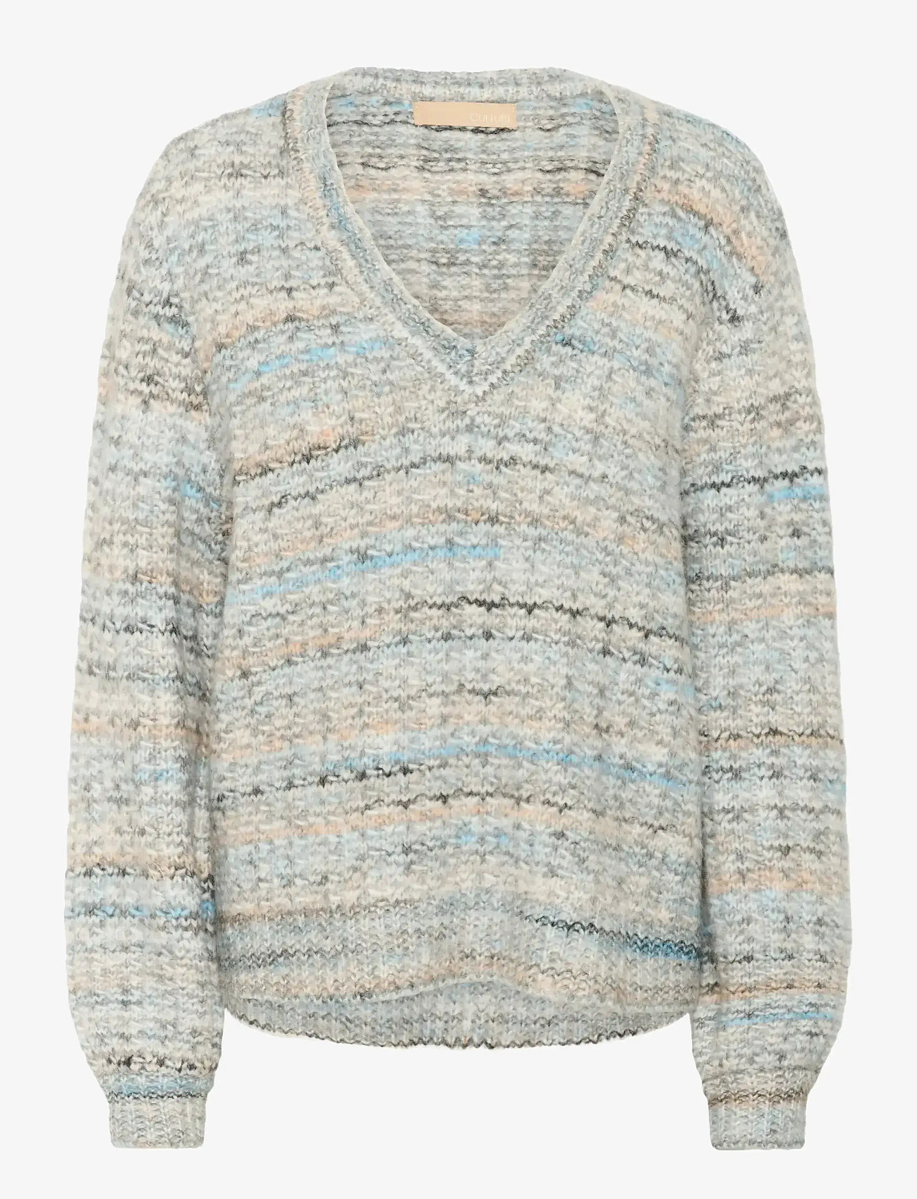 Culture - CUmarble Pullover - trøjer - grey/blue mix - 1