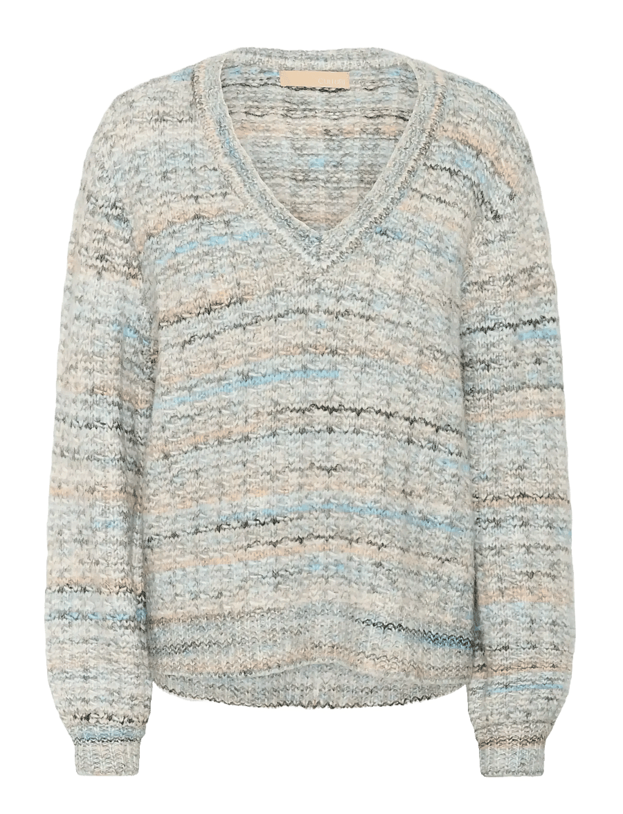 Culture - CUmarble Pullover - pullover - grey/blue mix - 1