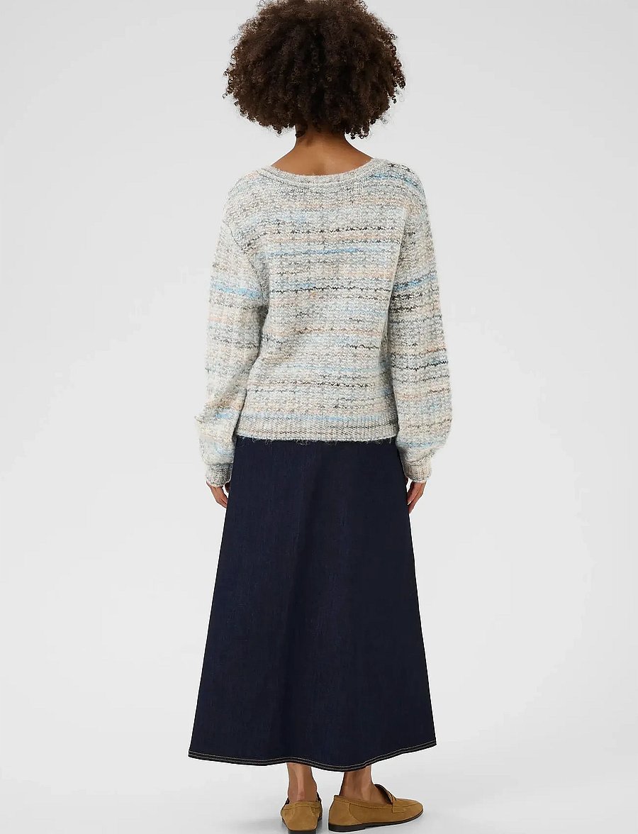 Culture - CUmarble Pullover - pullover - grey/blue mix - 4