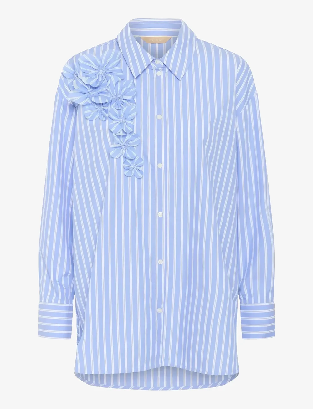 Culture - CUlora Shirt - langärmlige hemden - blue/white stripe - 1