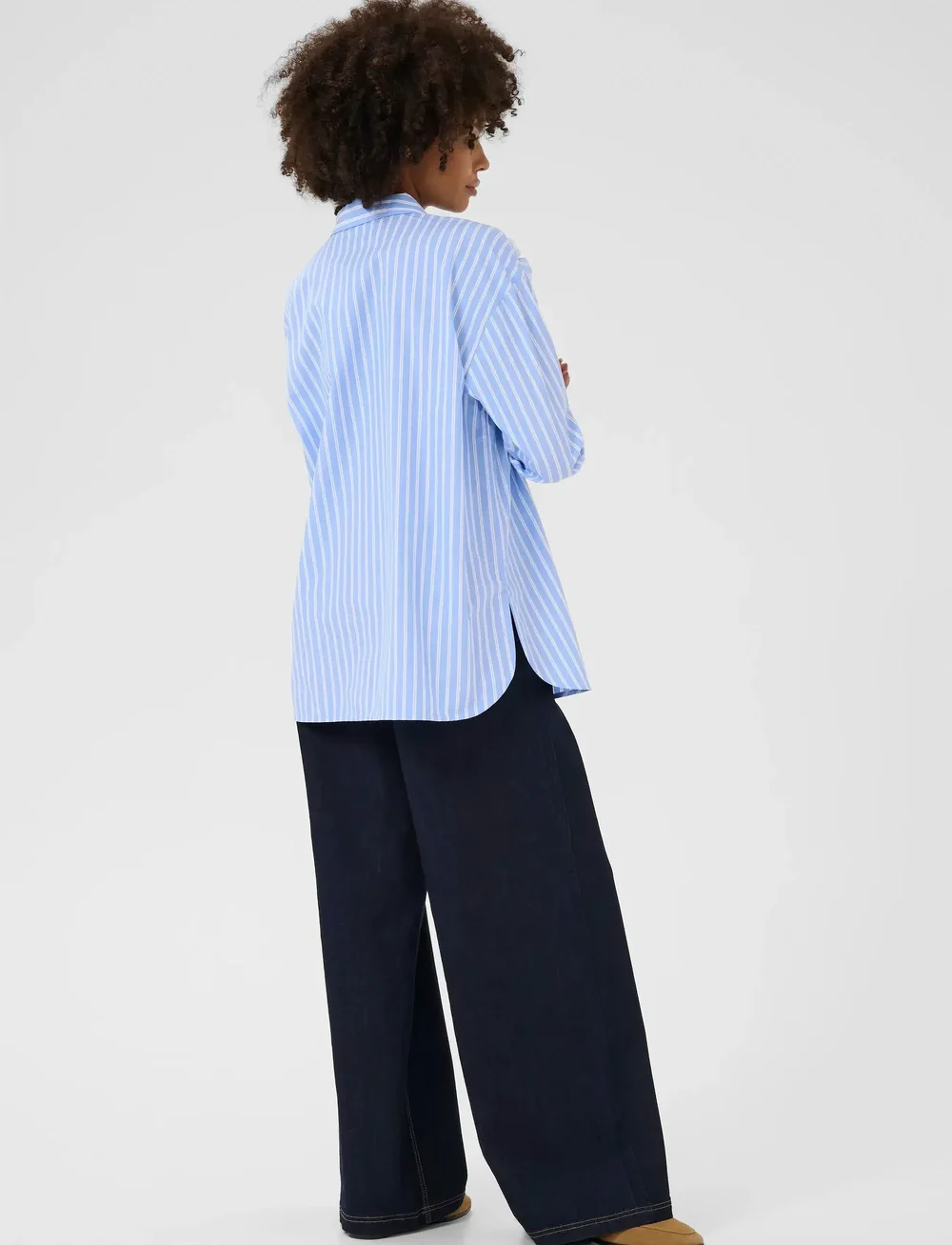 Culture - CUlora Shirt - langärmlige hemden - blue/white stripe - 4