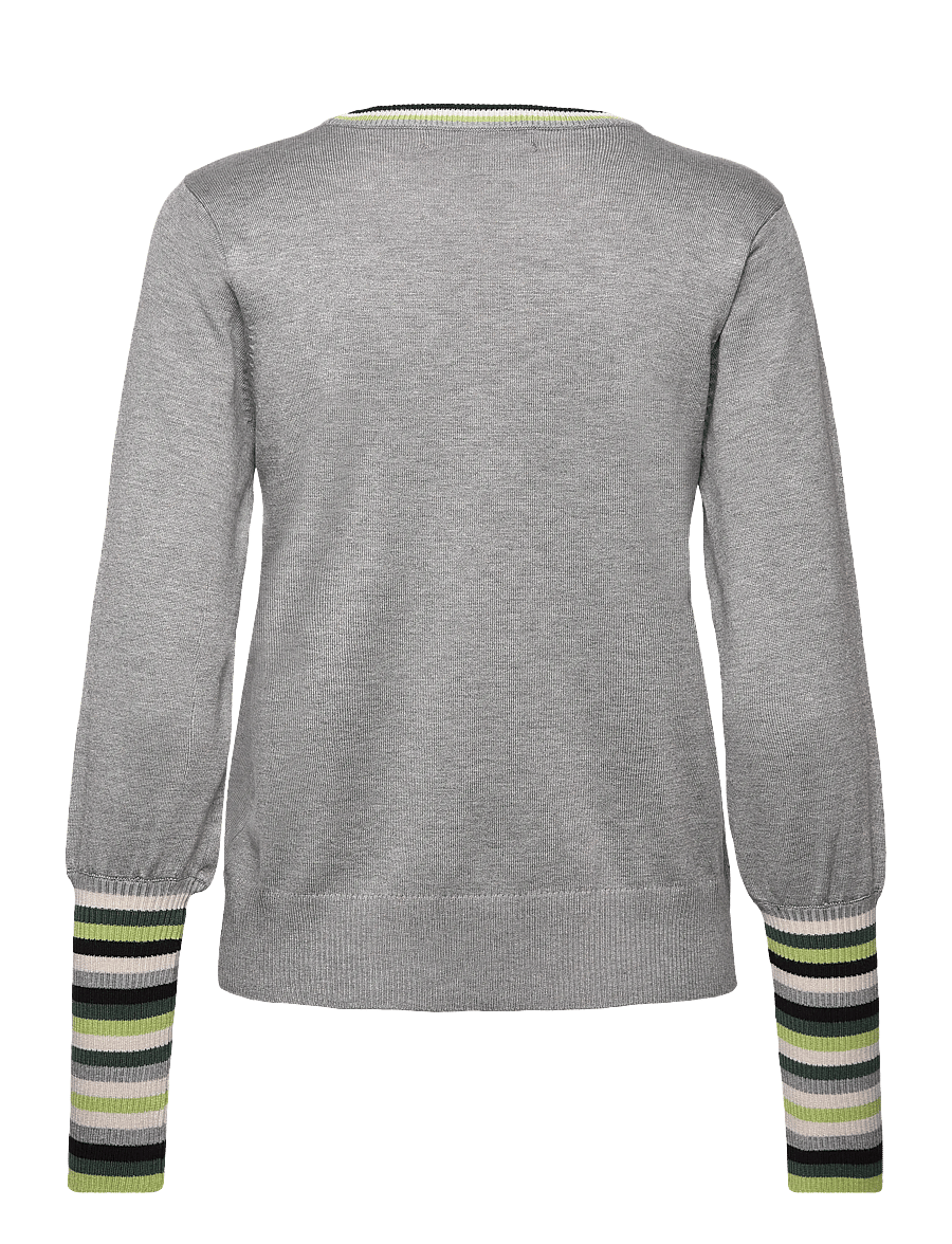 Culture - CUlai Annemarie Pullover - striktrøjer - light grey melange - 1