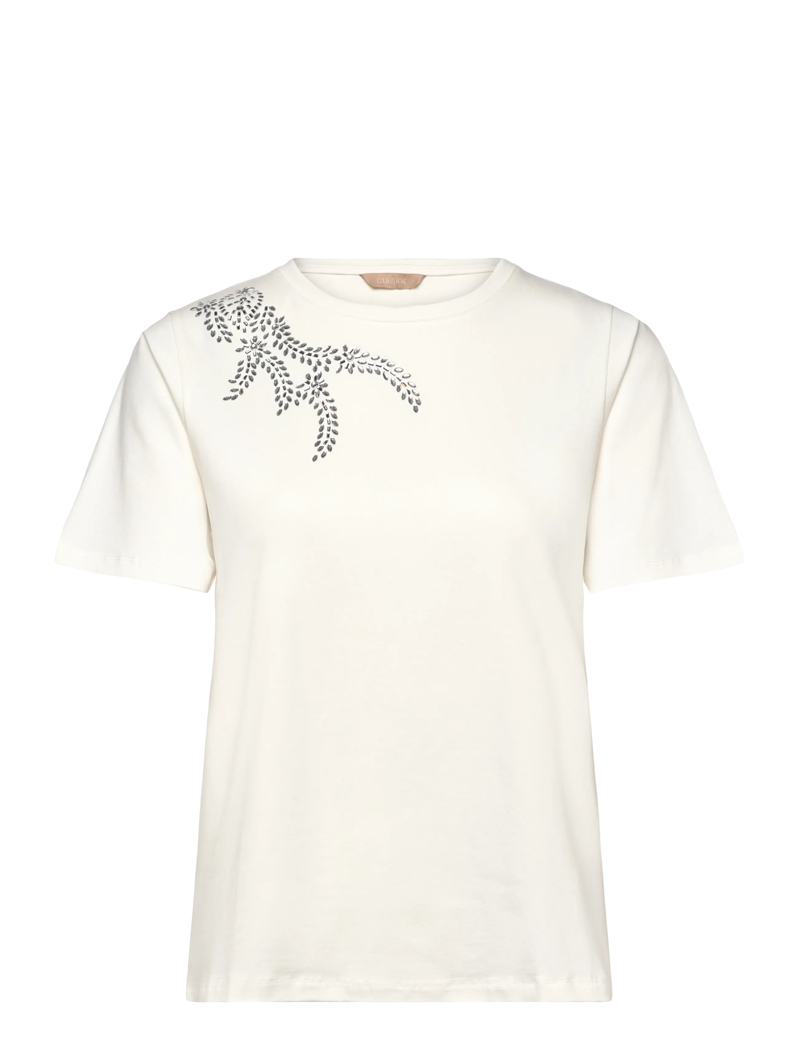 Culture CUjasona Gith T-Shirt - Kläder - SPRING GARDENIA / white