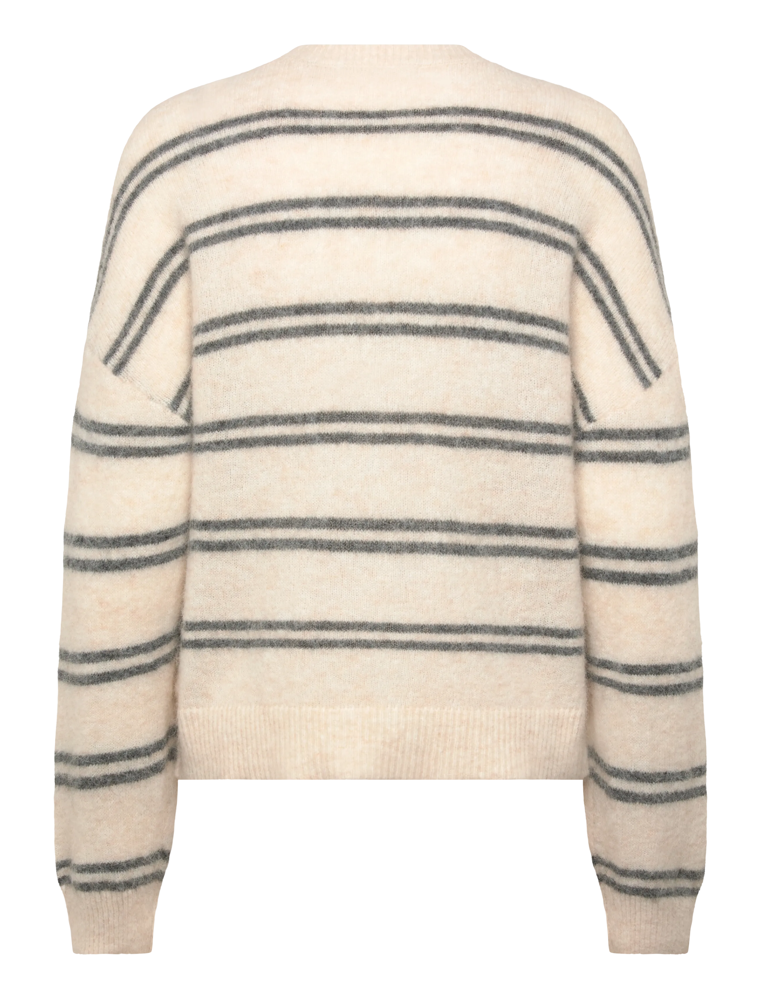 Culture - CUbernie Cacheia Pullover - pullover - whitecap melange/grey stripes - 1