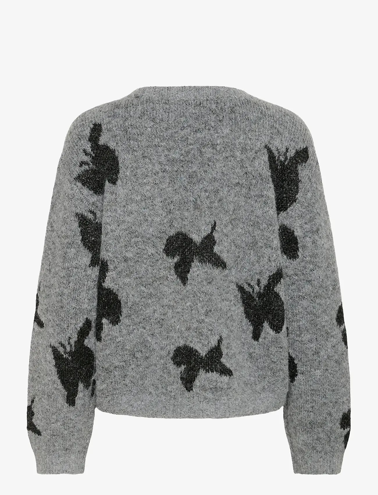 Culture - CUfreya Cardigan - cardigans - mid grey/black melange - 2