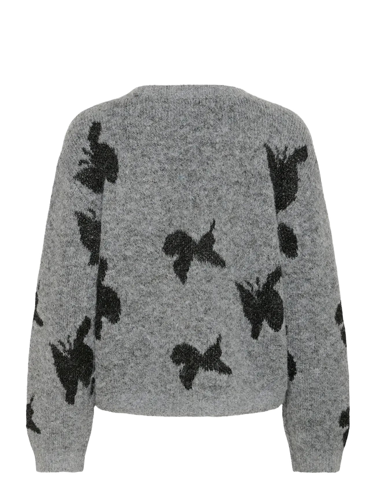 Culture - CUfreya Cardigan - cardigans - mid grey/black melange - 2