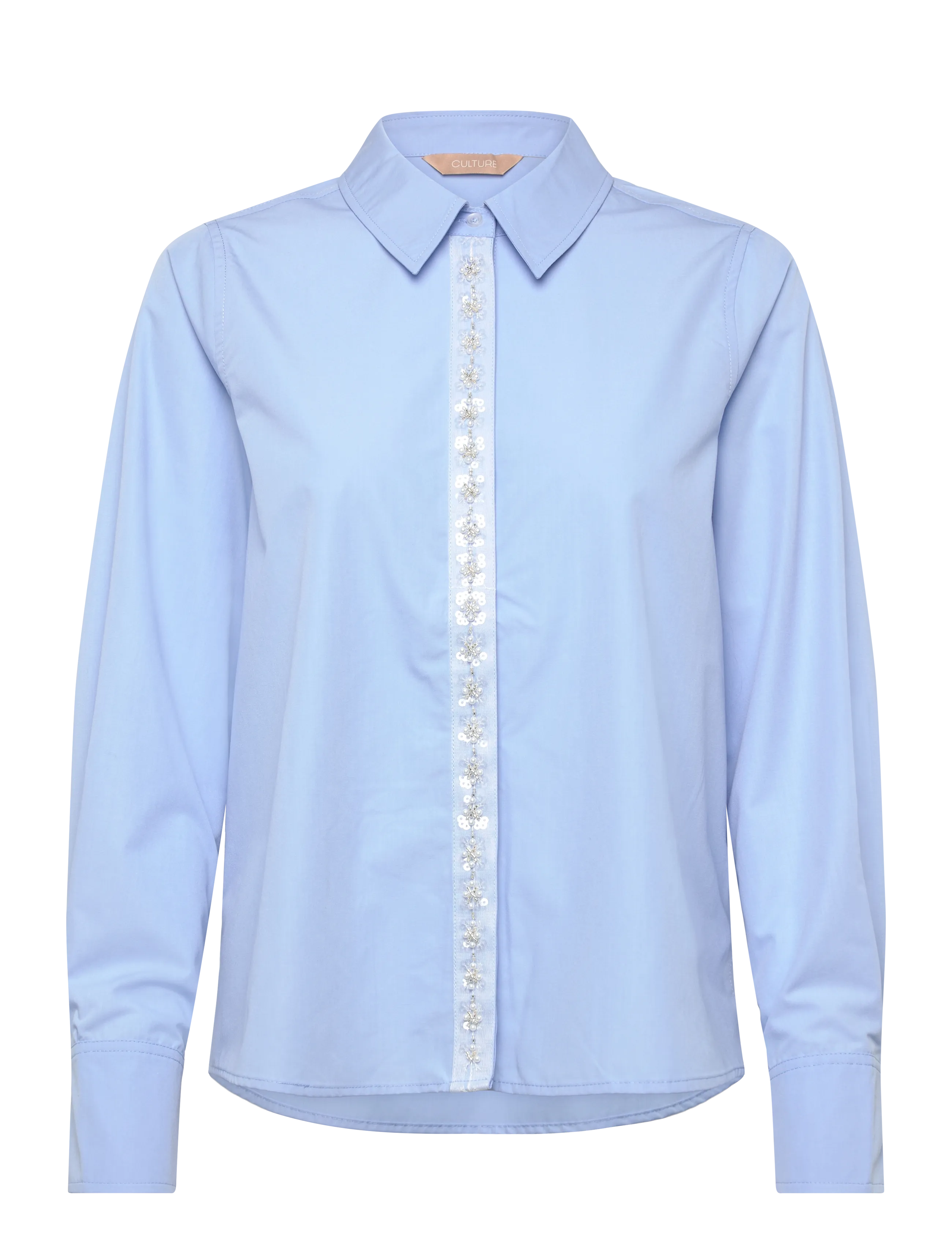 Culture Cukrista Shirt, XS, Blue, Skjorter > Langærmede, Dame