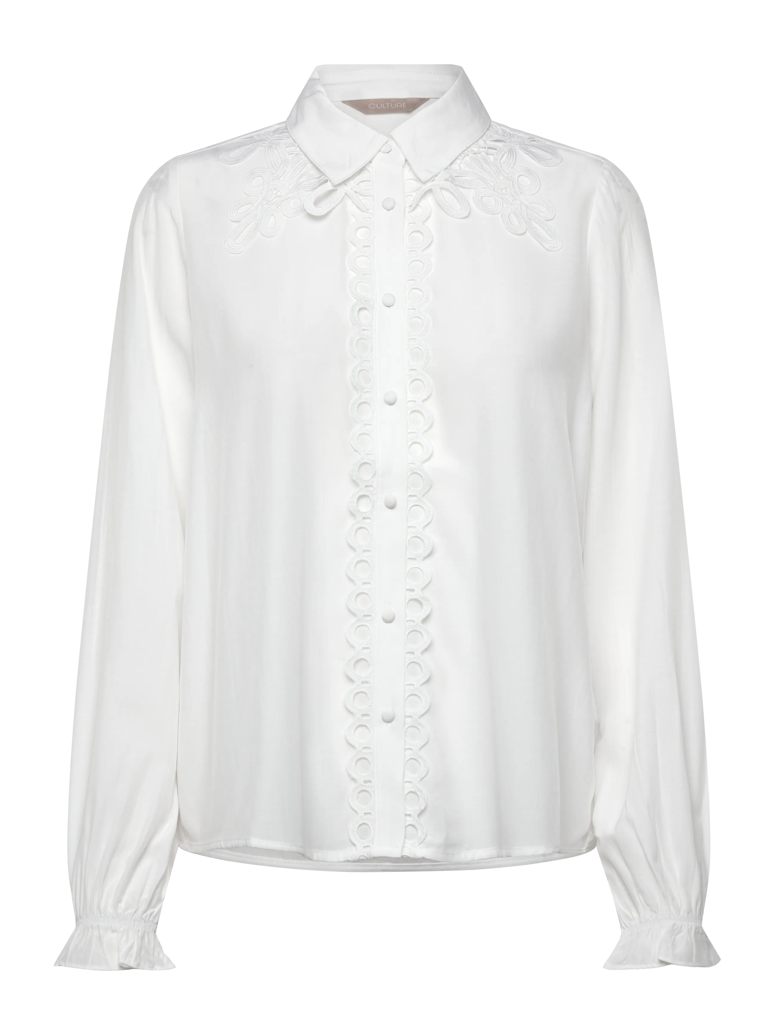 Culture CUamanda Asmine Shirt - Bluser & Skjorter - SPRING GARDENIA / white