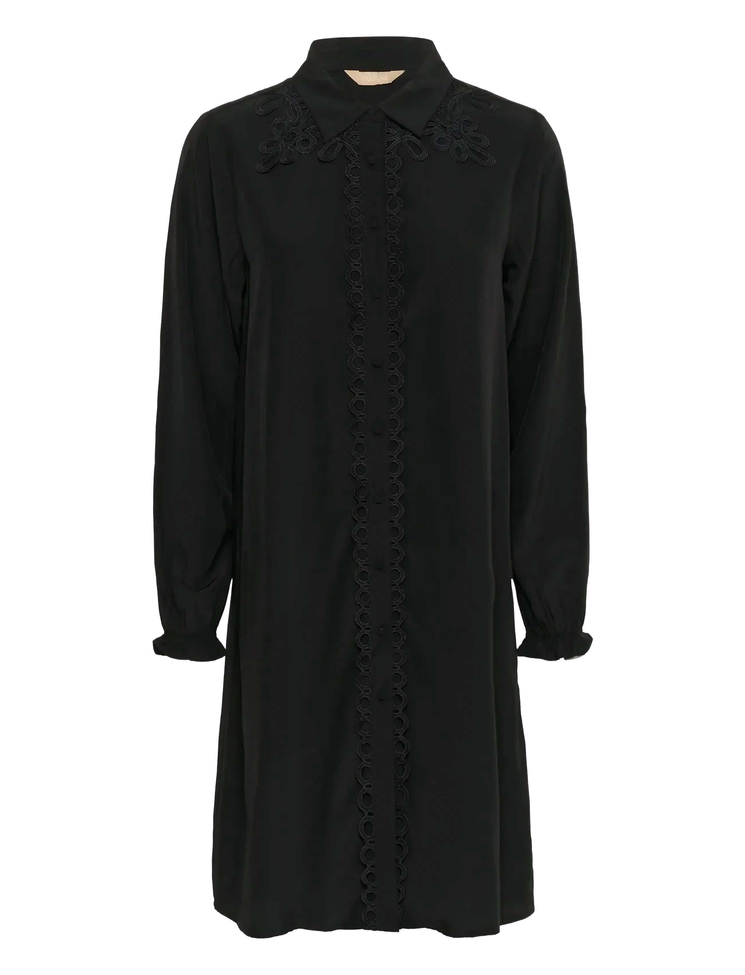 Culture CUamanda Asmine Dress - Shirt dresses - BLACK / black