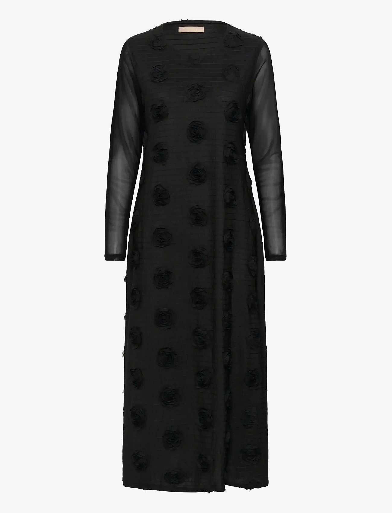 Culture - CUmascha Mesh Dress - evening dresses - black - 1