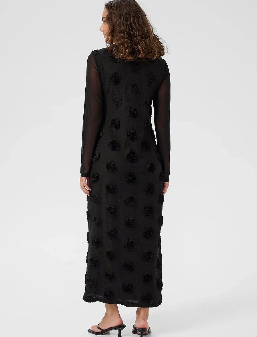 Culture - CUmascha Mesh Dress - abendkleider - black - 3