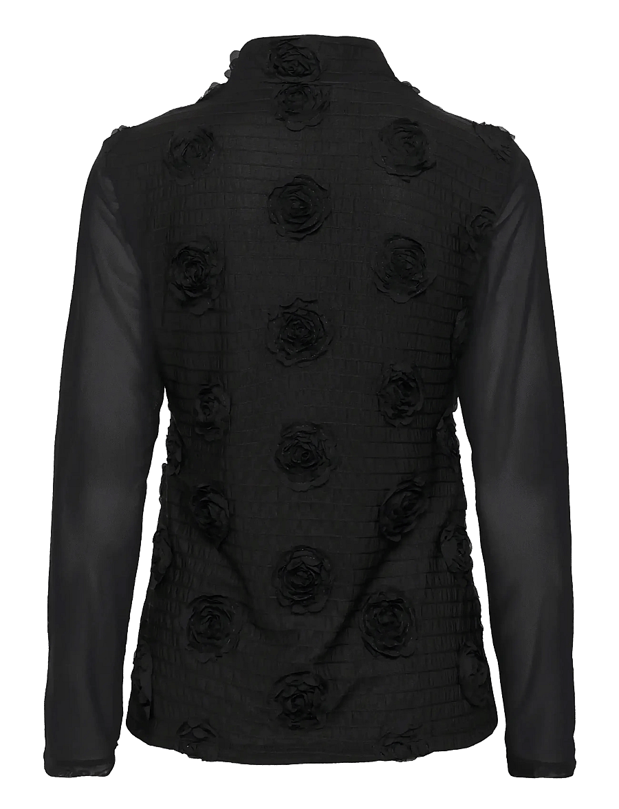 Culture - CUmascha Mesh Blouse - black - 2