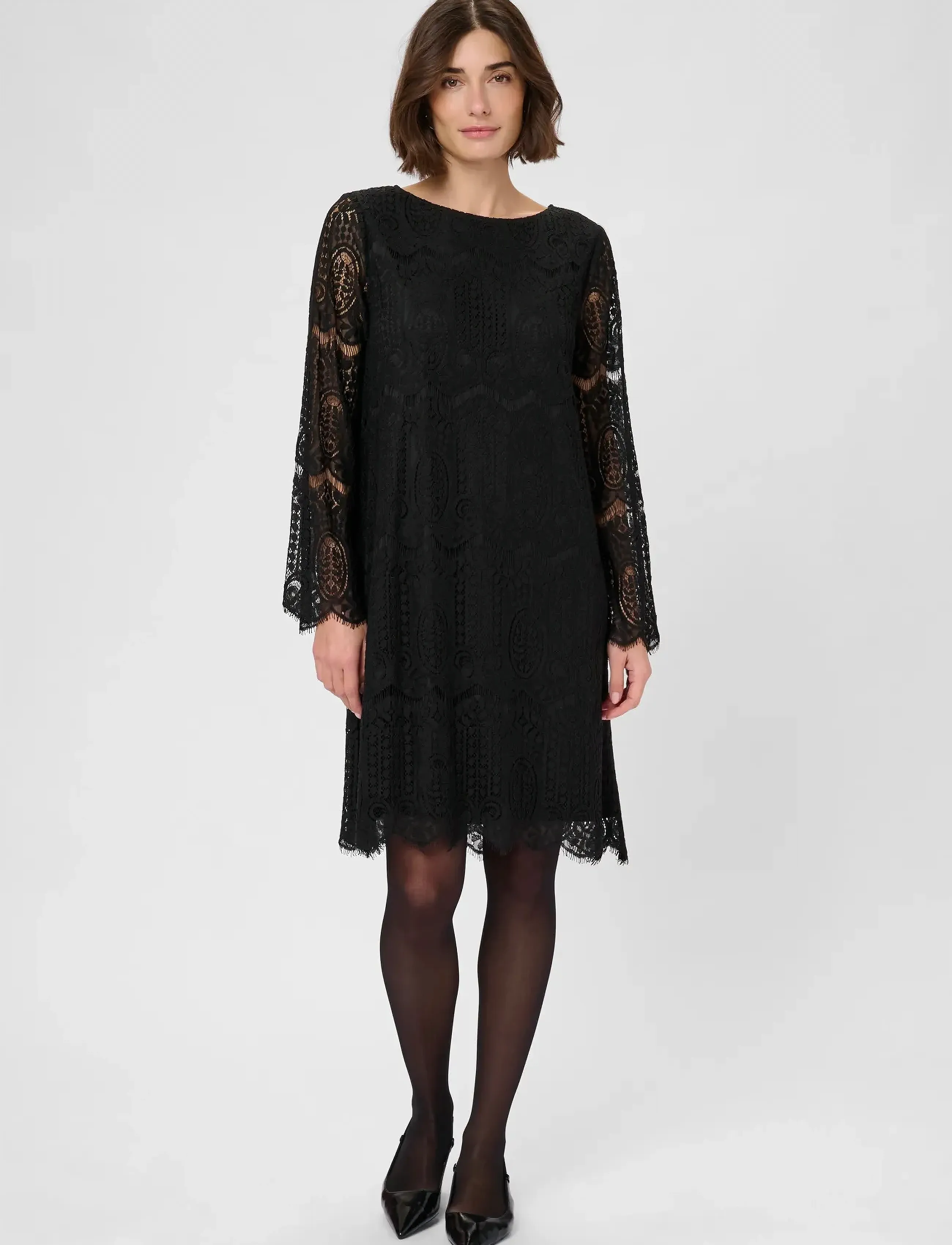 Culture - CUcroba Ima Lace Dress - spitzenkleider - black - 3