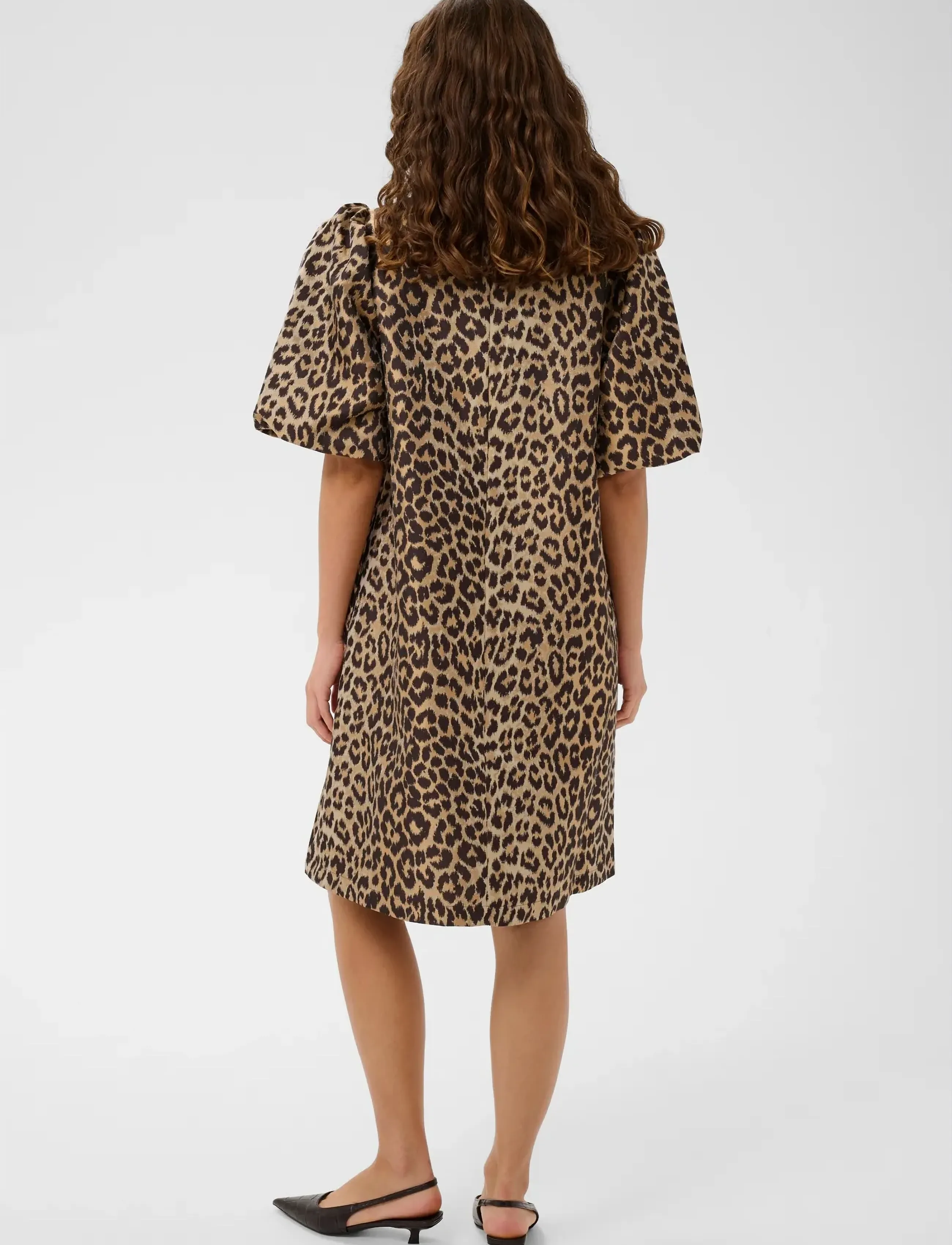 Culture - CUcarol Muxi Dress - skjortekjoler - leopard - 4