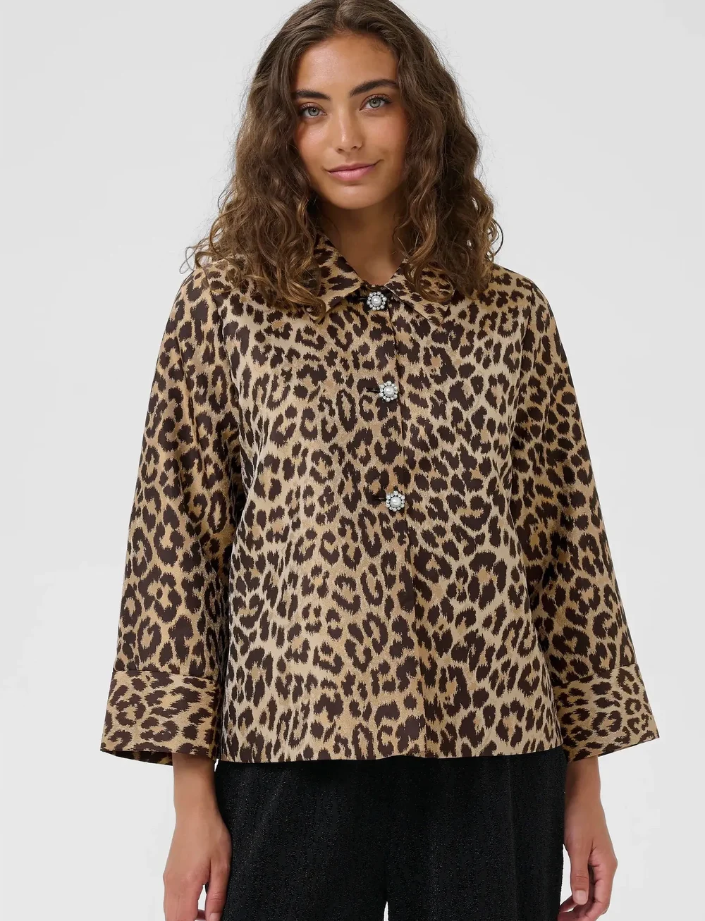Culture - CUcarol Muxi Jacket - korte blazere - leopard - 0