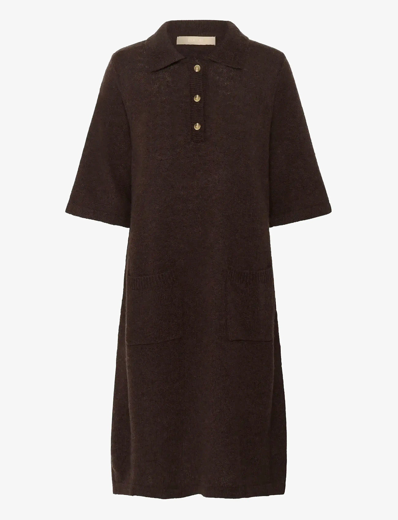 Culture - CUasima Katrina Dress - sukienki koszulowe - coffee bean melange - 1