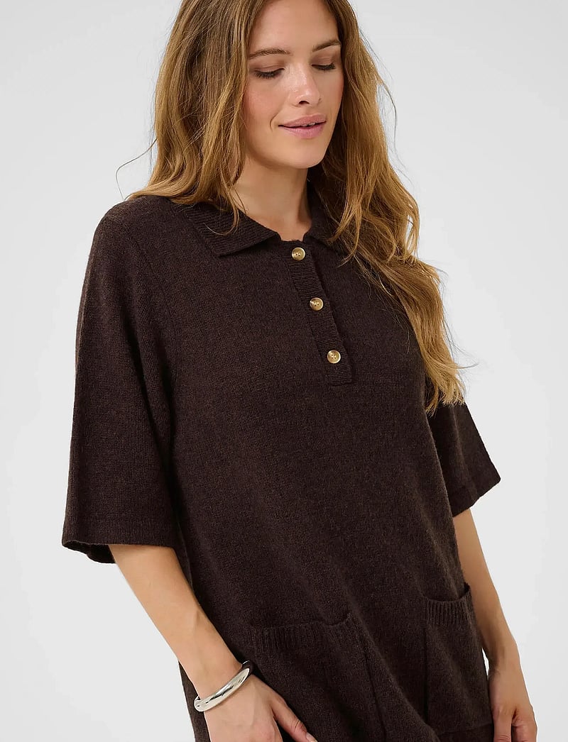 Culture - CUasima Katrina Dress - hemdkleider - coffee bean melange - 5