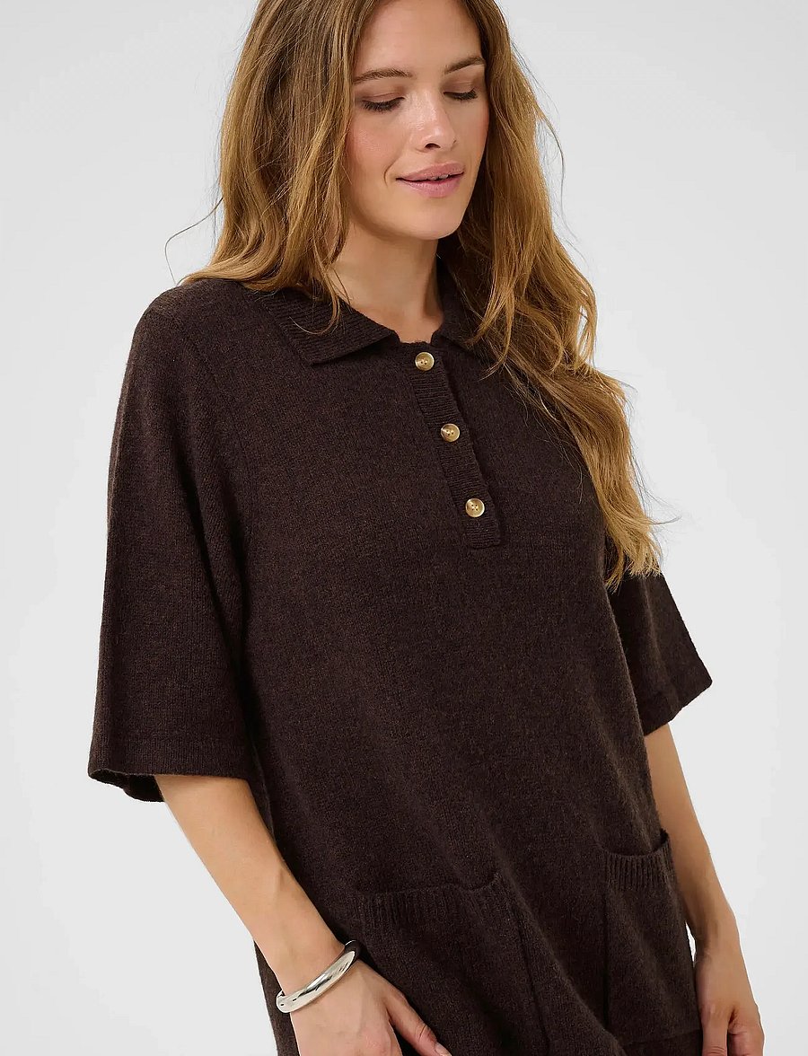 Culture - CUasima Katrina Dress - hemdkleider - coffee bean melange - 5