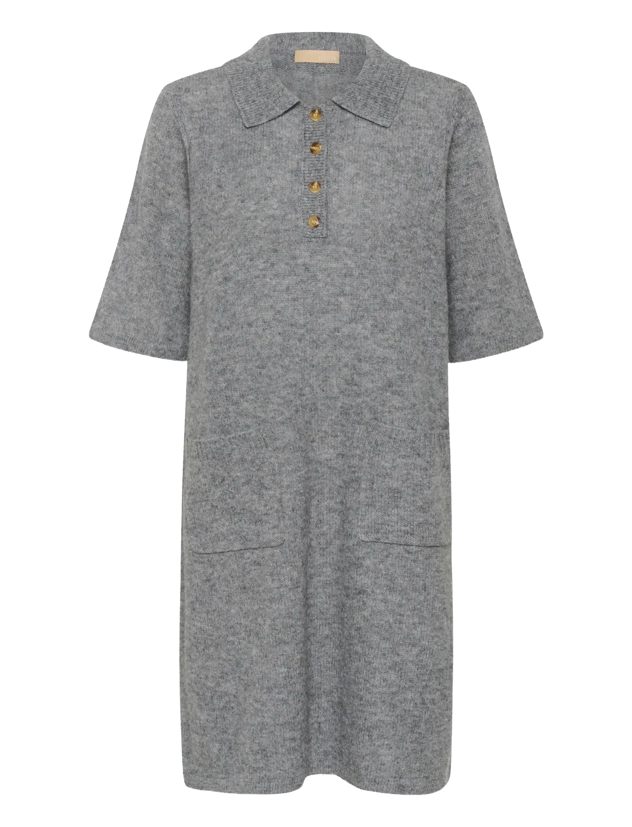 Culture CUasima Katrina Dress - Tøj - MID GREY MELANGE / grey
