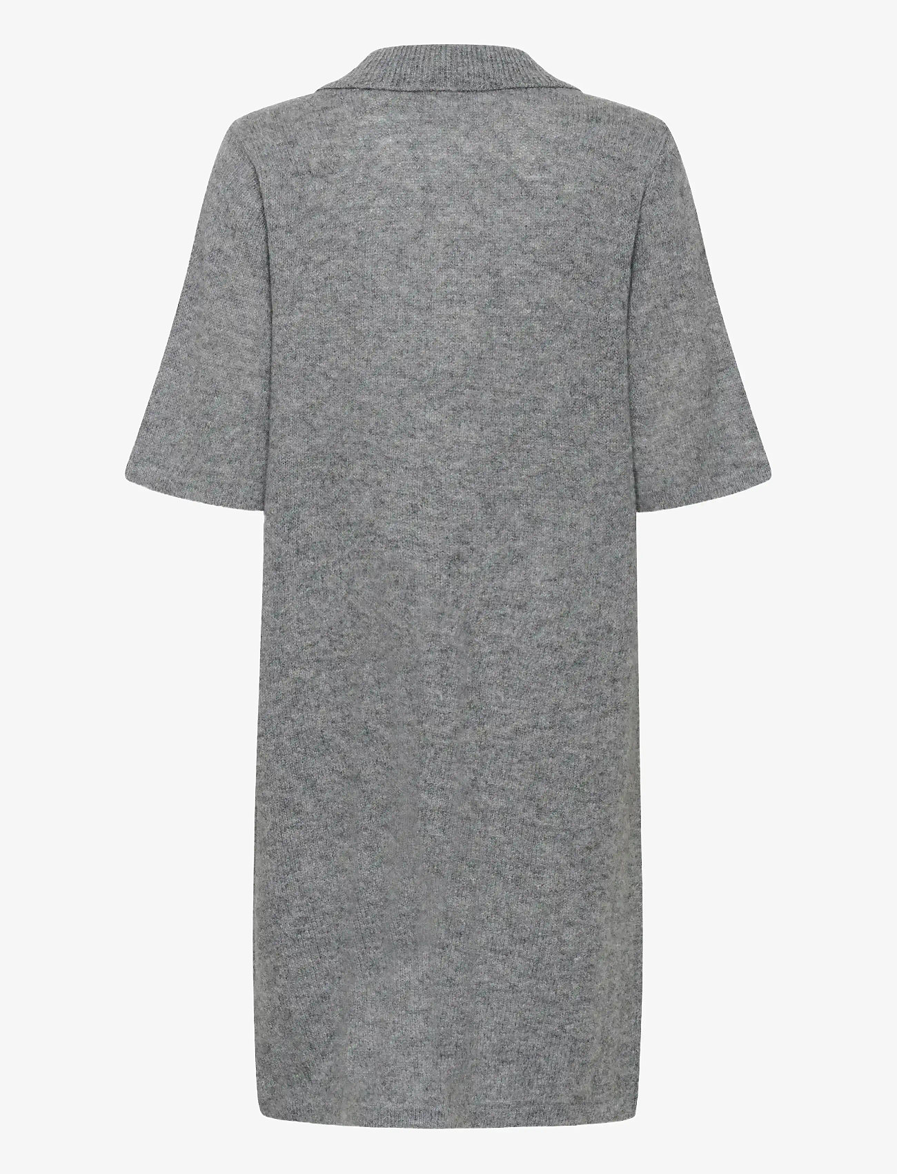 Culture - CUasima Katrina Dress - skjortklänningar - mid grey melange - 2