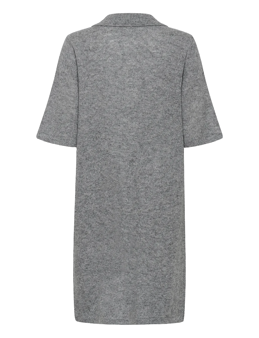 Culture - CUasima Katrina Dress - hemdkleider - mid grey melange - 2