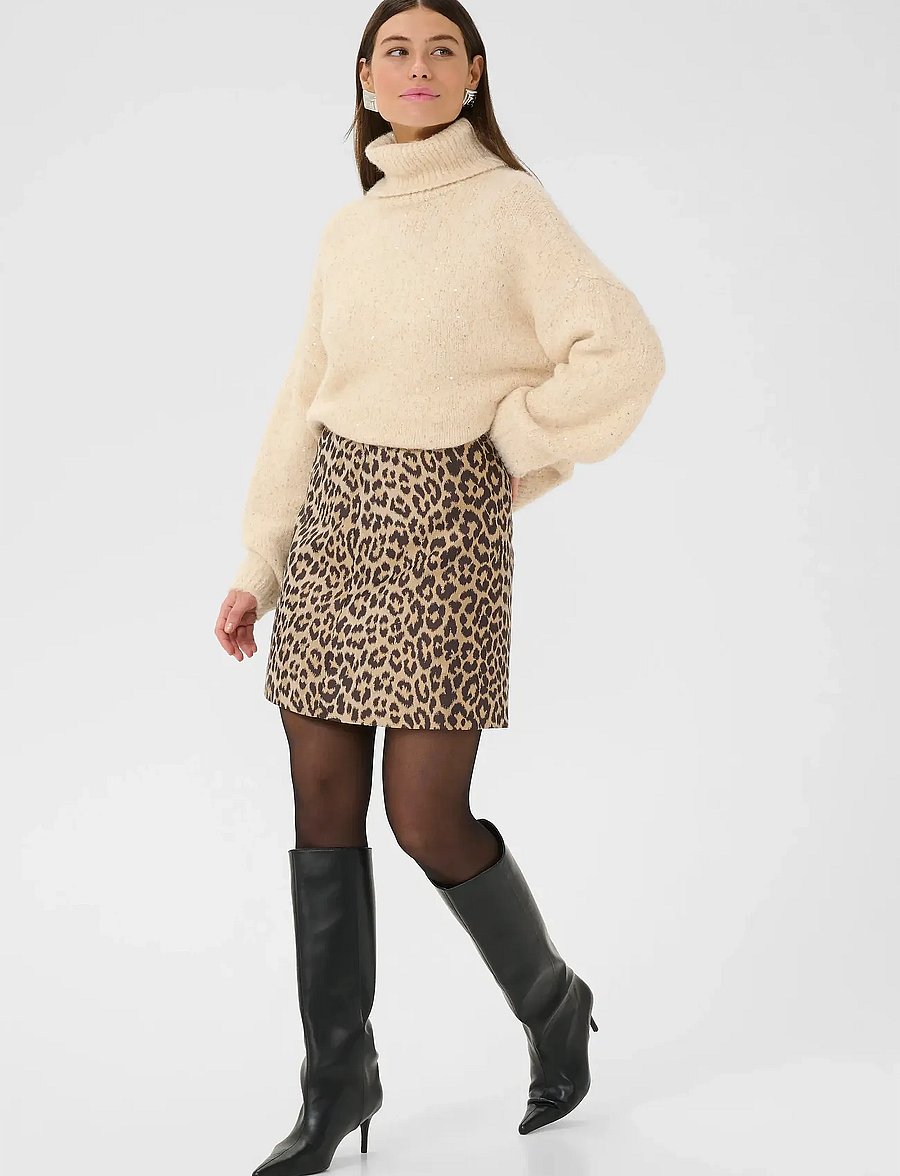 Culture - CUcarol Muxi Skirt - kurze röcke - leopard - 3
