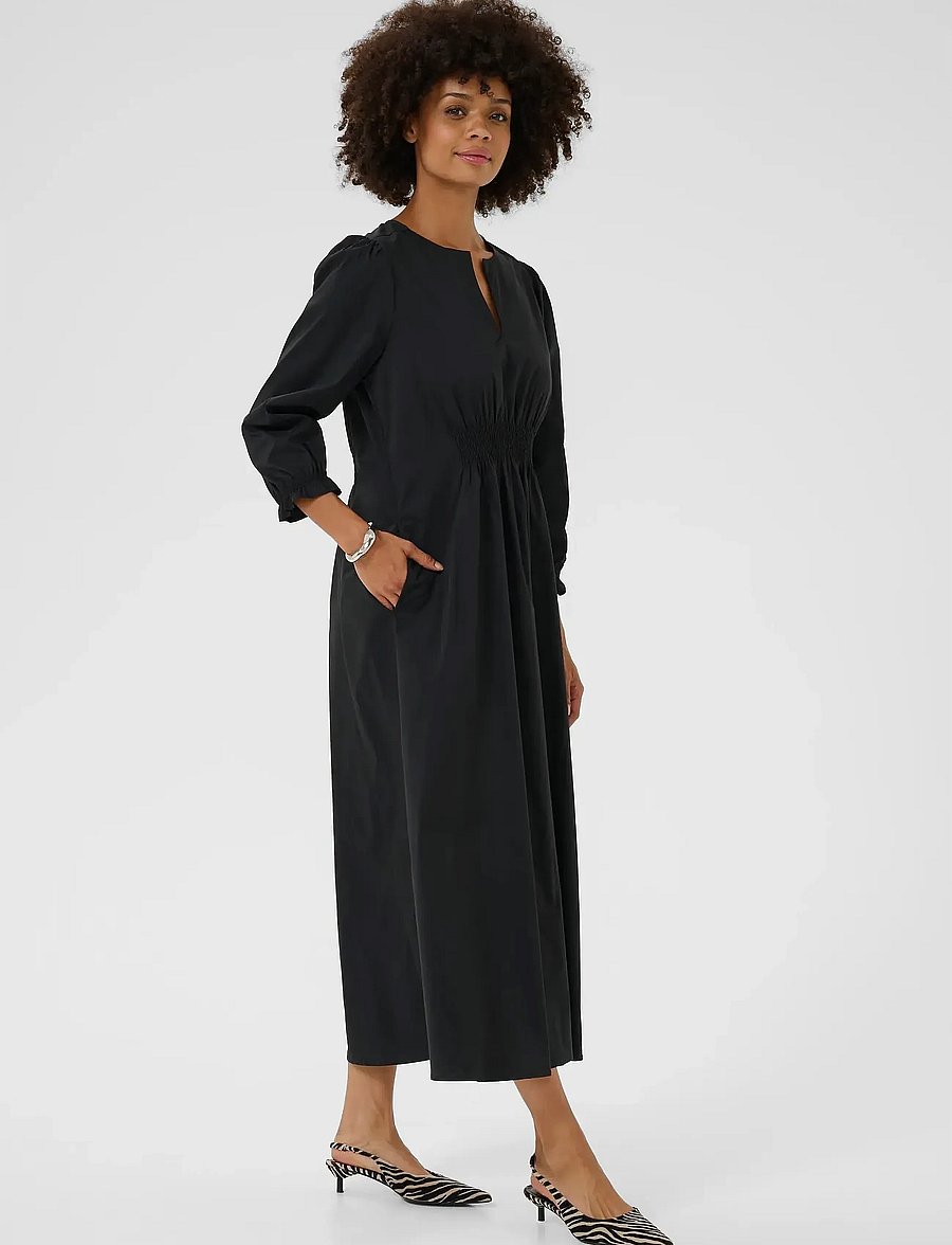 Culture - CUelna Antoinett Long Dress - midikleider - black - 0