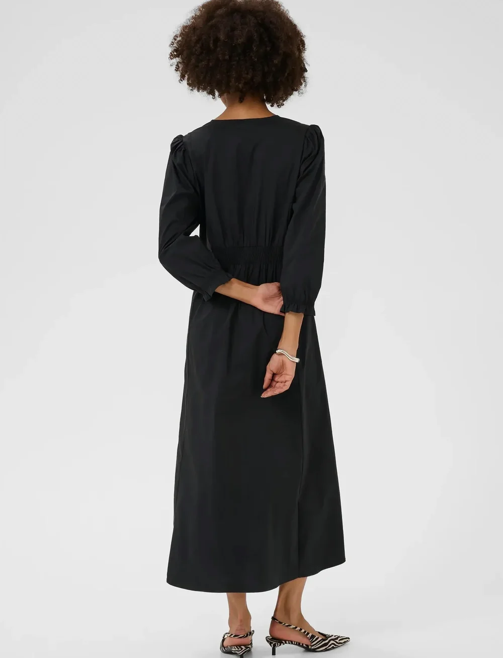 Culture - CUelna Antoinett Long Dress - midikleidid - black - 4