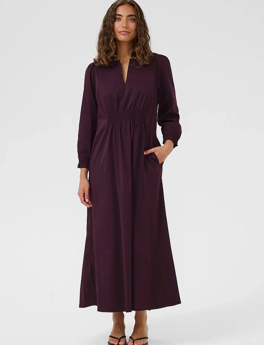 Culture - CUelna Antoinett Long Dress - midikleider - winetasting - 0