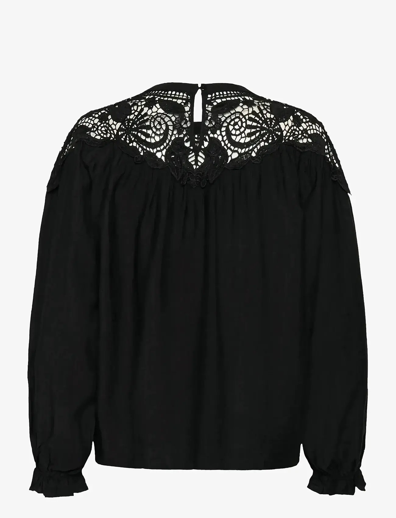 Culture - CUallegra Blouse - pitkähihaiset puserot - black - 2