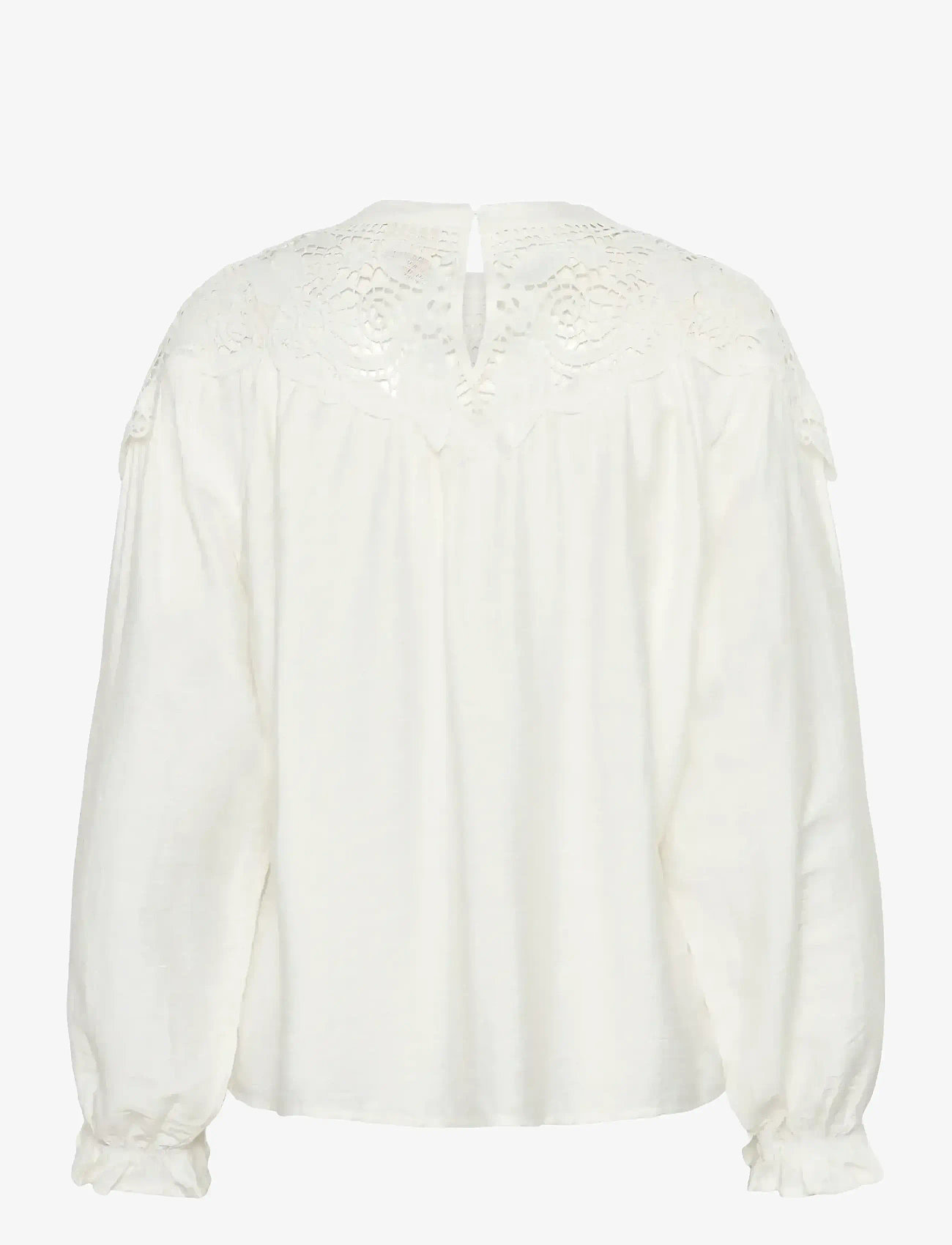 Culture - CUallegra Blouse - långärmade blusar - spring gardenia - 2