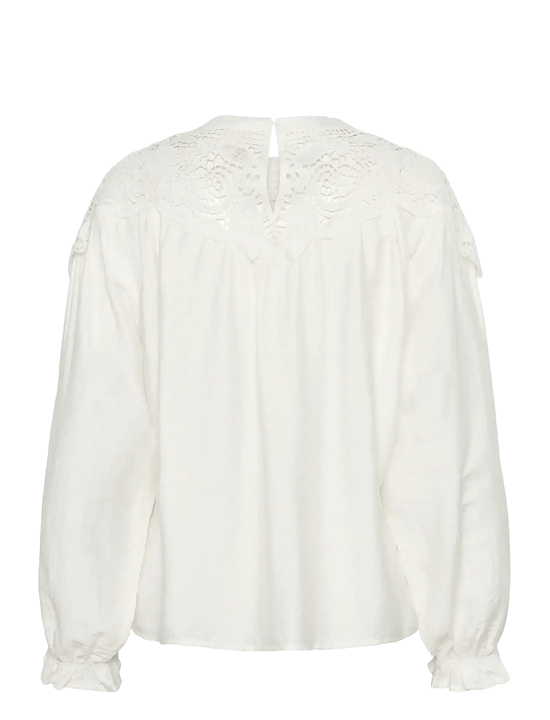 Culture - CUallegra Blouse - pikkade varrukatega pluusid - spring gardenia - 2