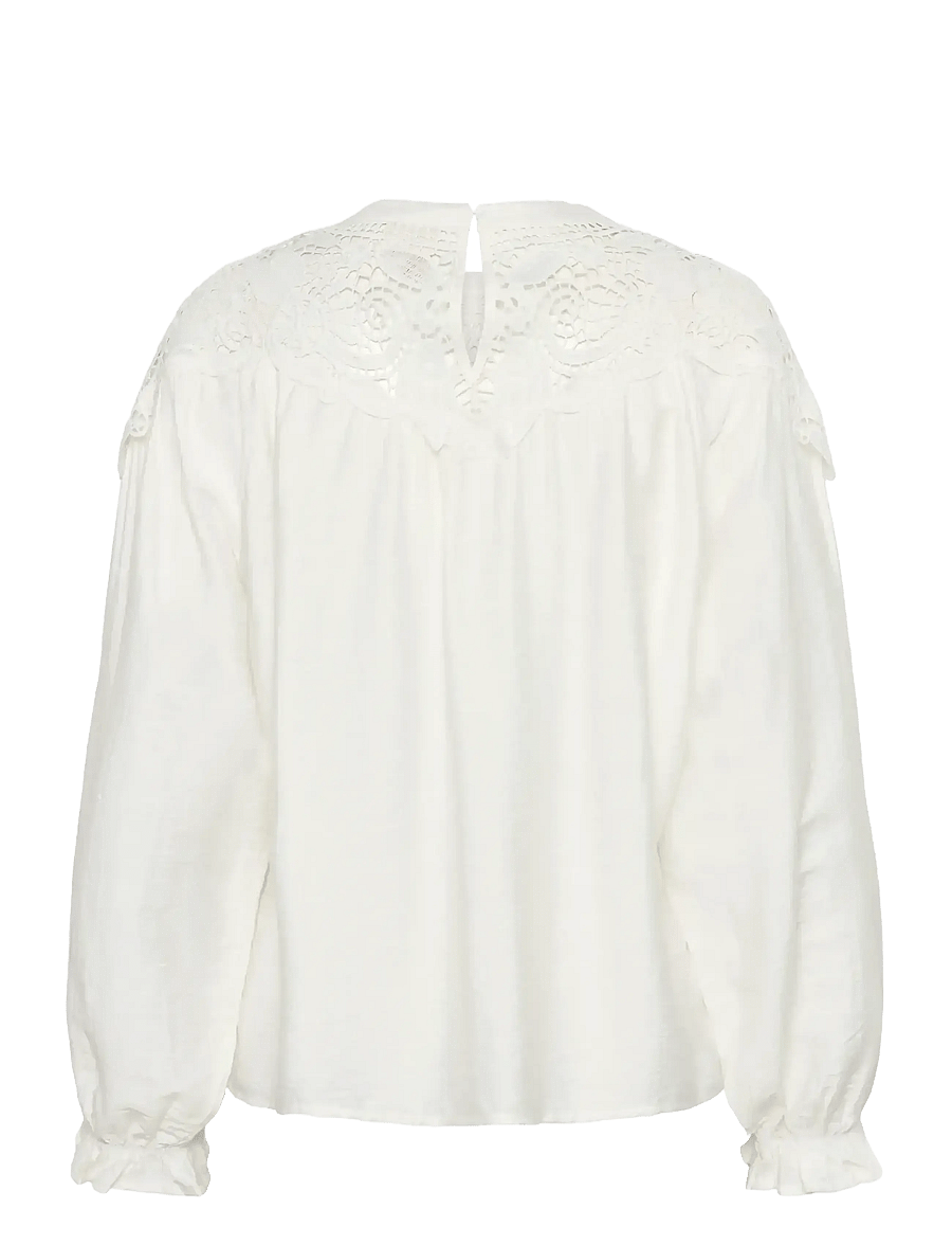 Culture - CUallegra Blouse - langärmelige blusen - spring gardenia - 2