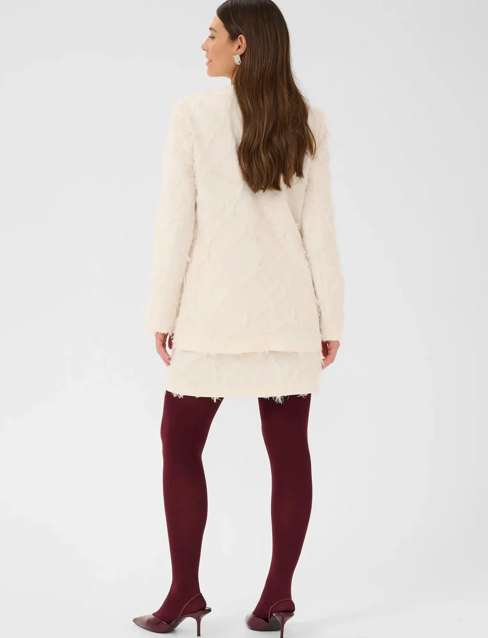 Culture - CUhairy Skirt - korta kjolar - whitecap - 4