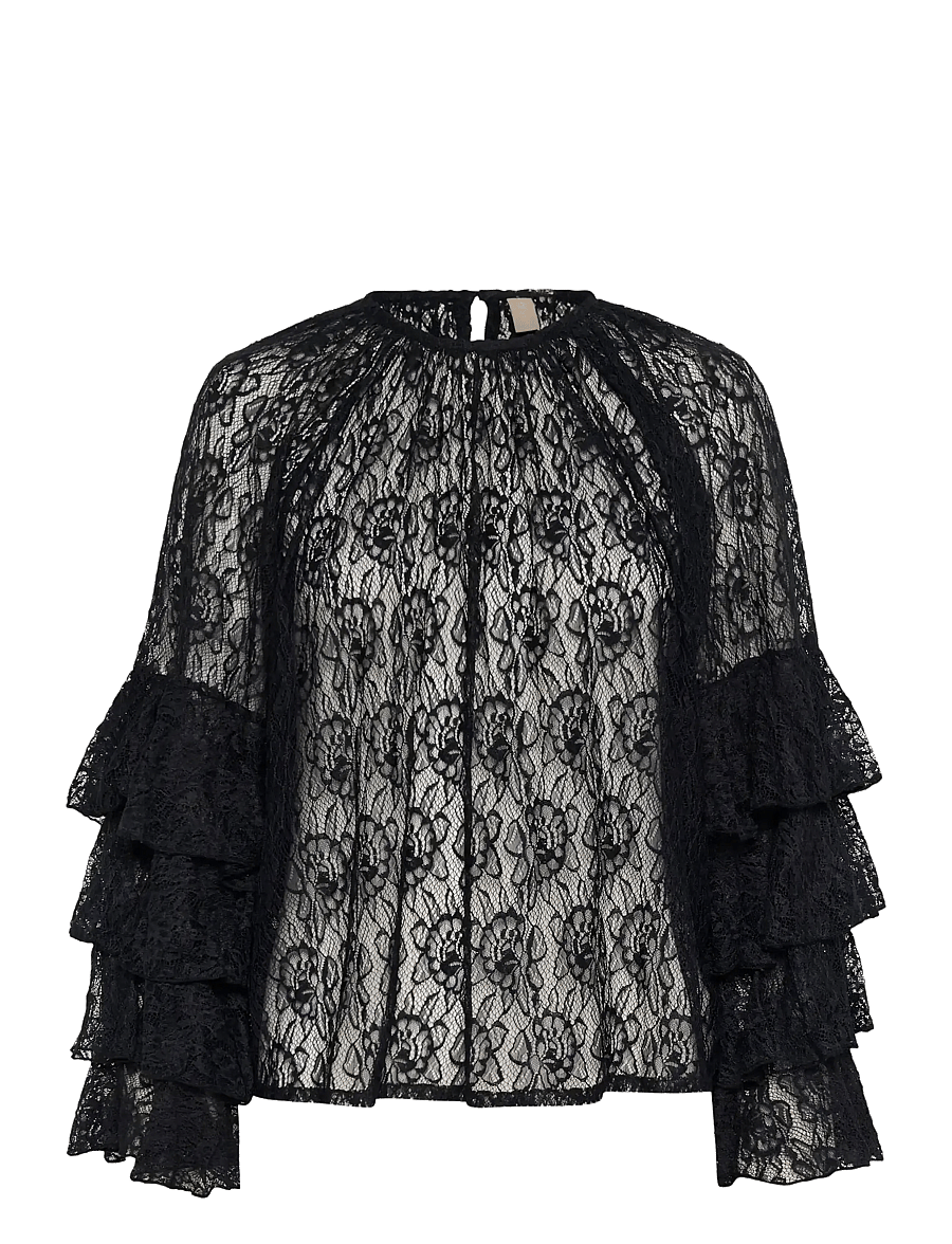 Culture - CUclemency Blouse - langärmelige blusen - black - 1