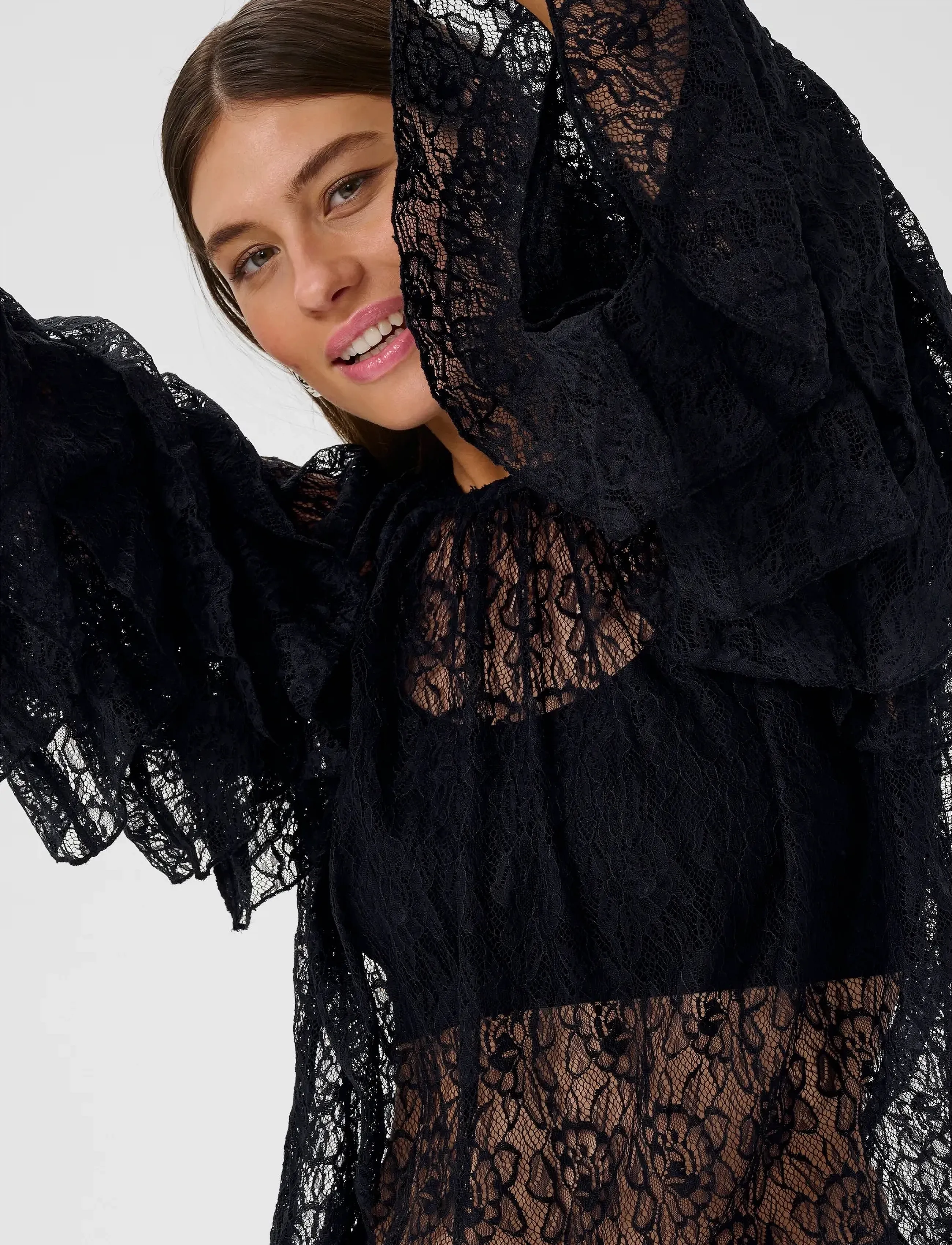 Culture - CUclemency Blouse - langärmlige blusen - black - 5
