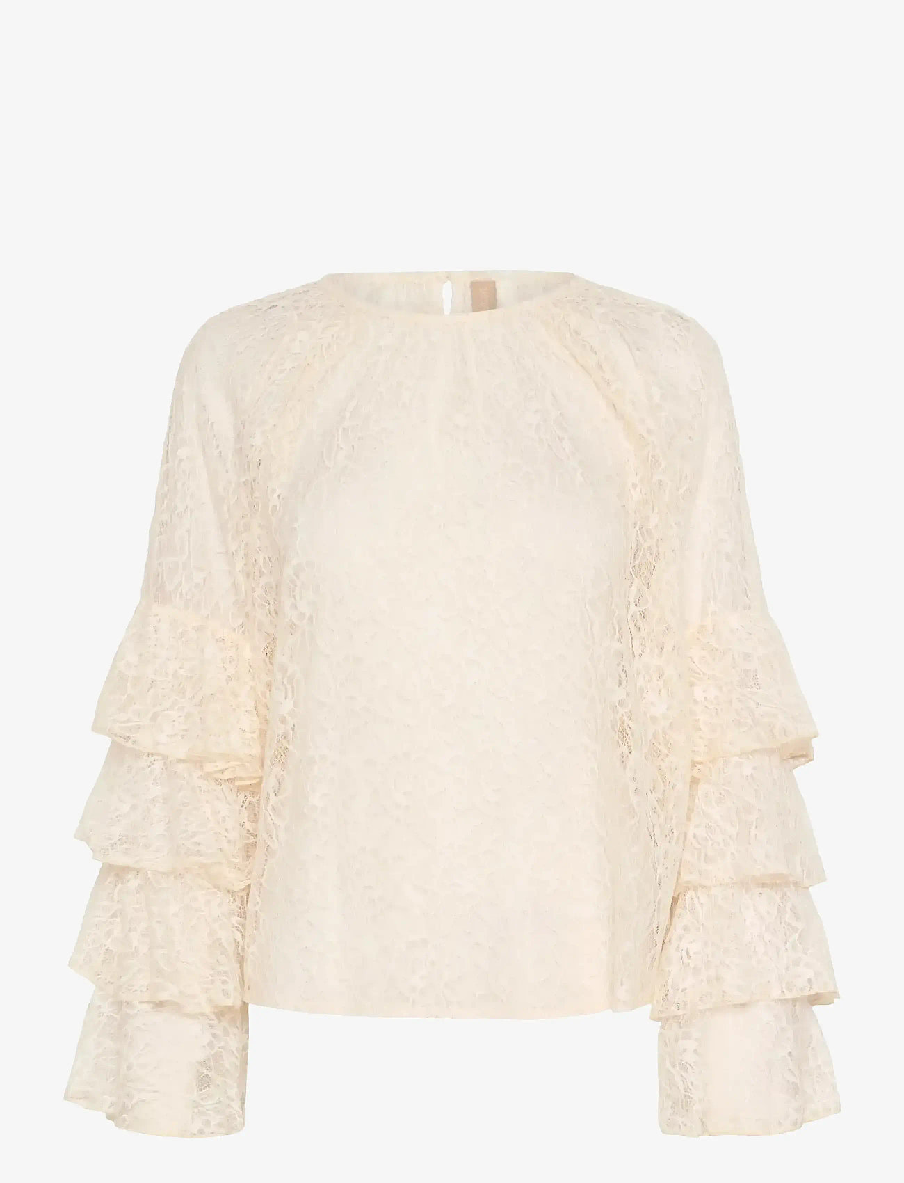 Culture - CUclemency Blouse - langärmlige blusen - whitecap - 1